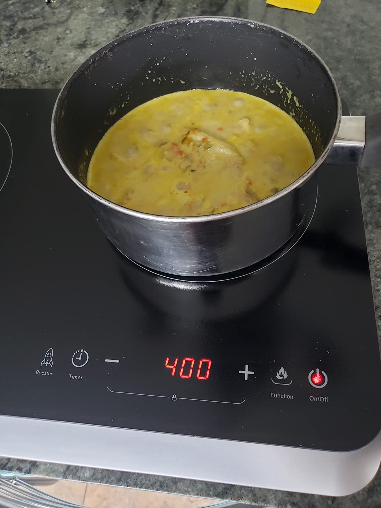 COOKTRON Double Induction Cooktop Burner with Fast Warm-Up Mode, 1800W 2 Burner with 10 Temperature 9 Power Settings, Portable Dual Induction Cooker Cooktop with Child Safety Lock & Timer customer photo 1