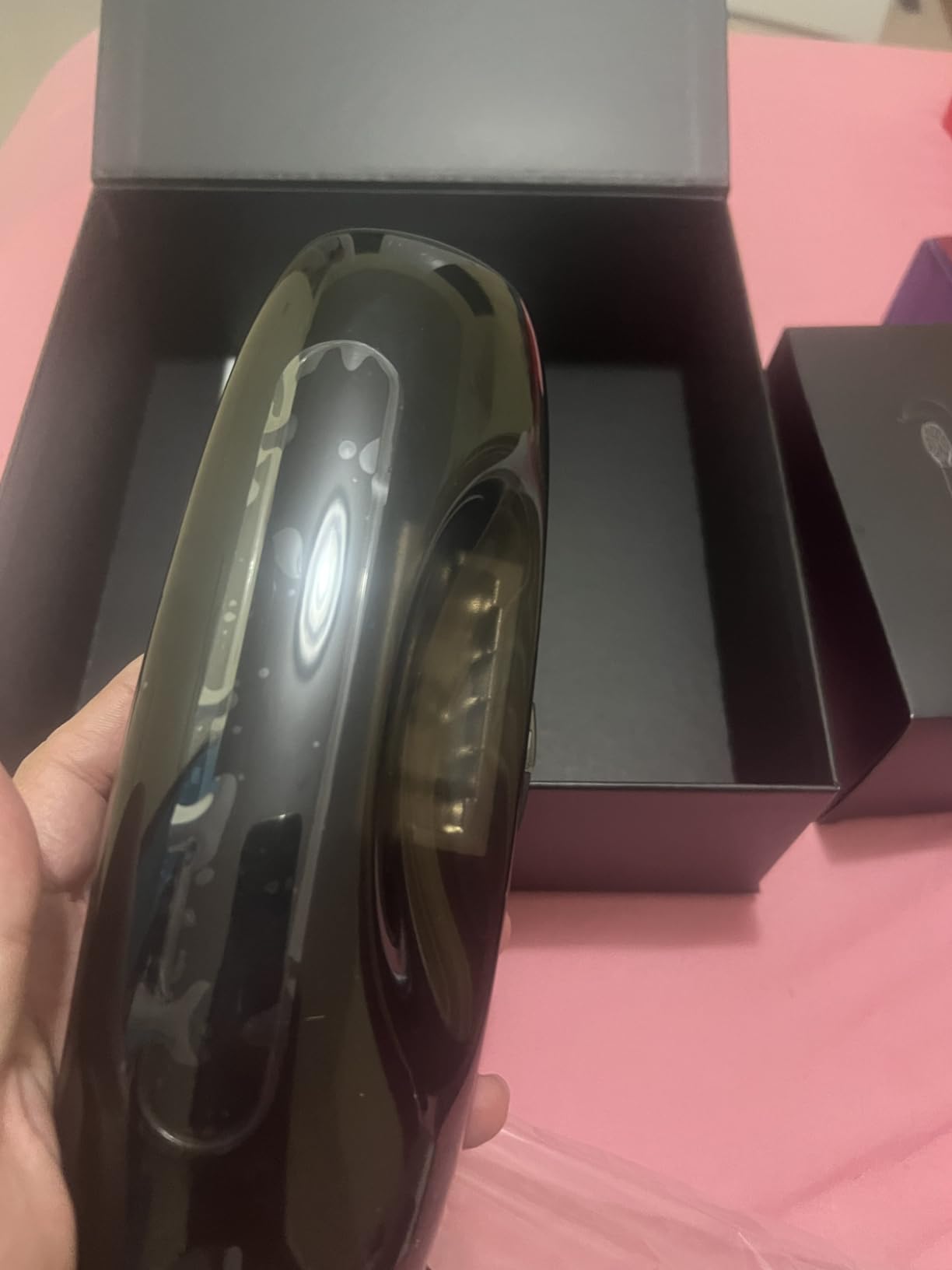 Aquasonic Black Series PRO UV - Ultra-Whitening Electric Toothbrush - 5 Modes & Smart Timers - UV Sanitizing Base, Premium Travel Case & 6 Proflex Brush Heads - ADA Accepted customer photo 2