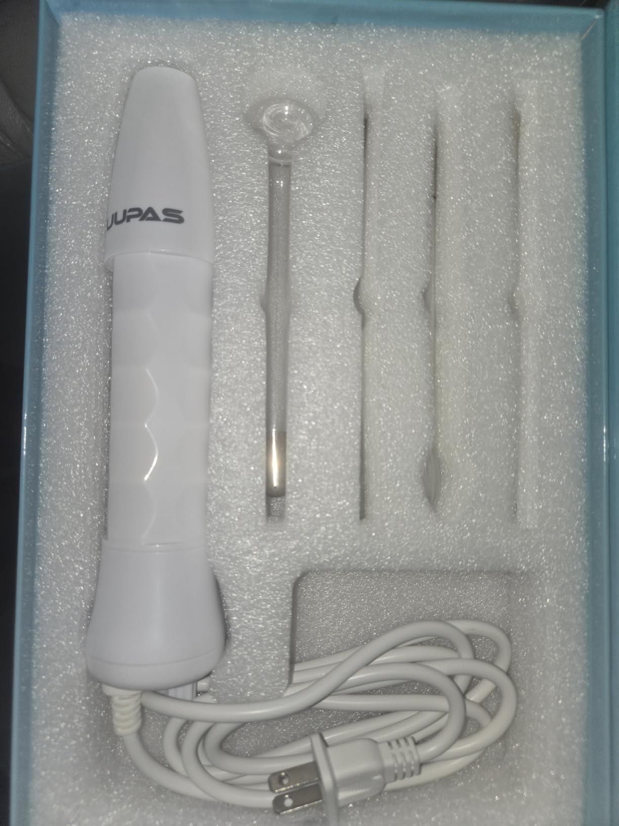 High Frequency Facial Wand - UUPAS Portable Handheld High Frequency Facial Machine Skin Facial Wand with 4 Violet Tubes customer photo 2