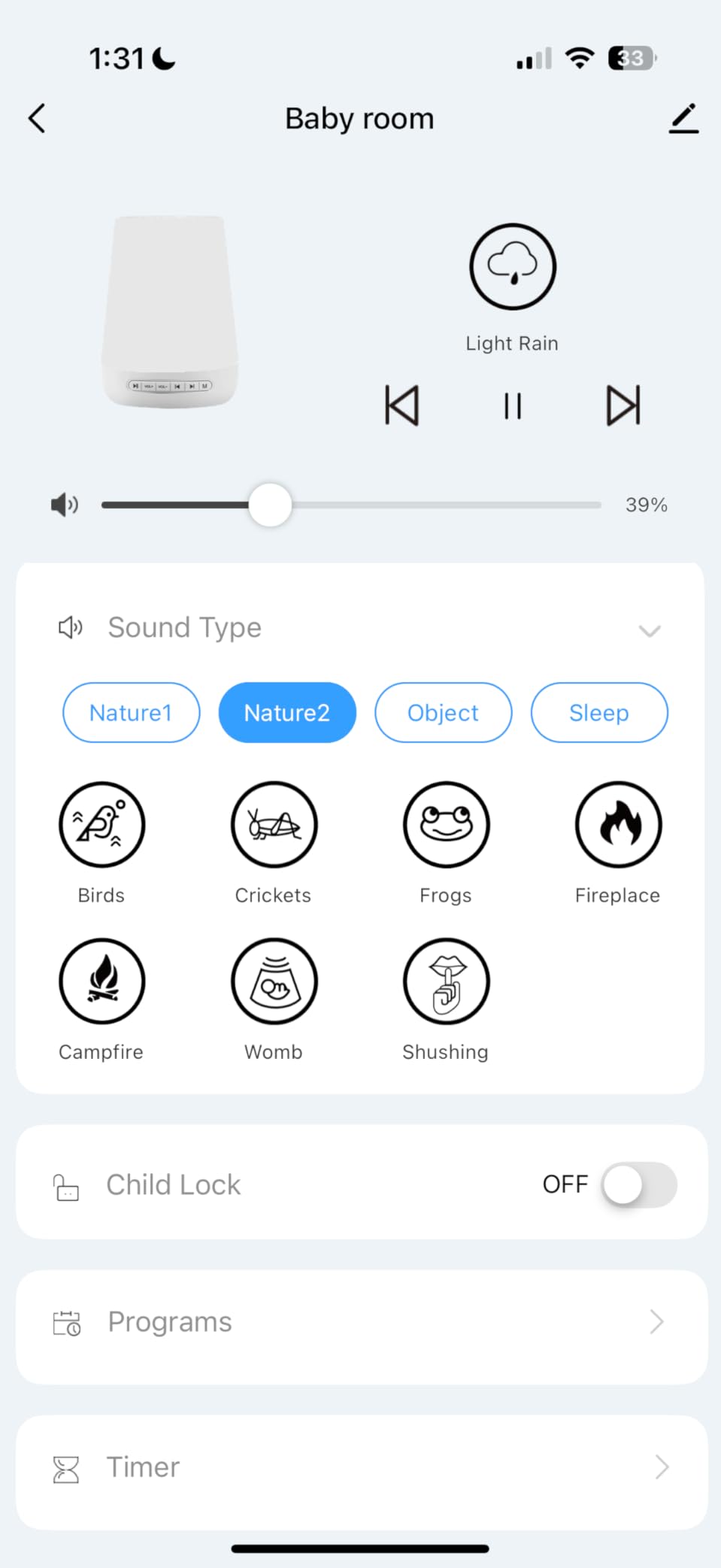 Baby Sound Machine, Momcozy White Noise Machine for Baby Sleeping with Night Light, Toddler Sleep Trainer 34 Soothing Sleep Sounds, Timer, App Remote Control, Personal Sleep Routine Alarm Clock (Blue) customer photo 2