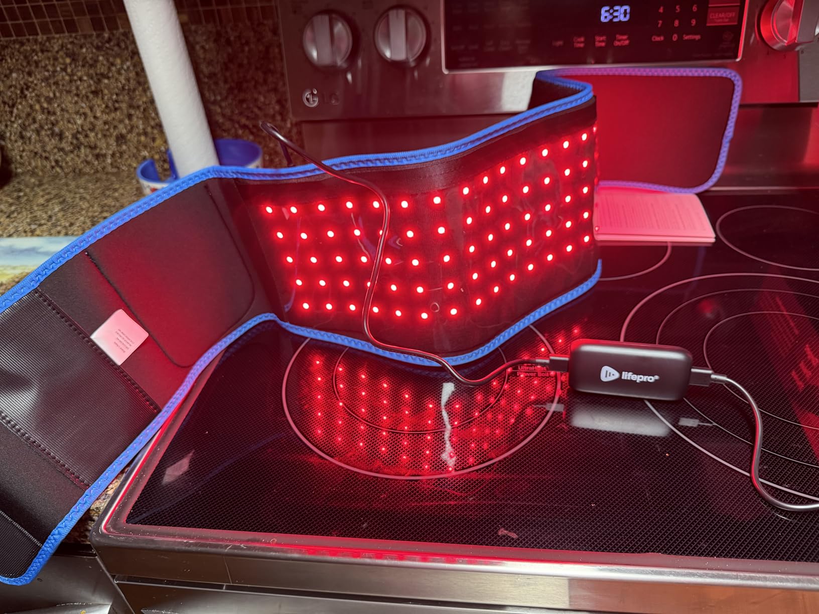 Lifepro Red Light Therapy Belt - Infrared Red Light Therapy for Body, Back Pain and Shoulder - 660nm & 850nm Near Infrared Heating Pad - Adjustable & Portable for Wellness & Relaxation customer photo 2