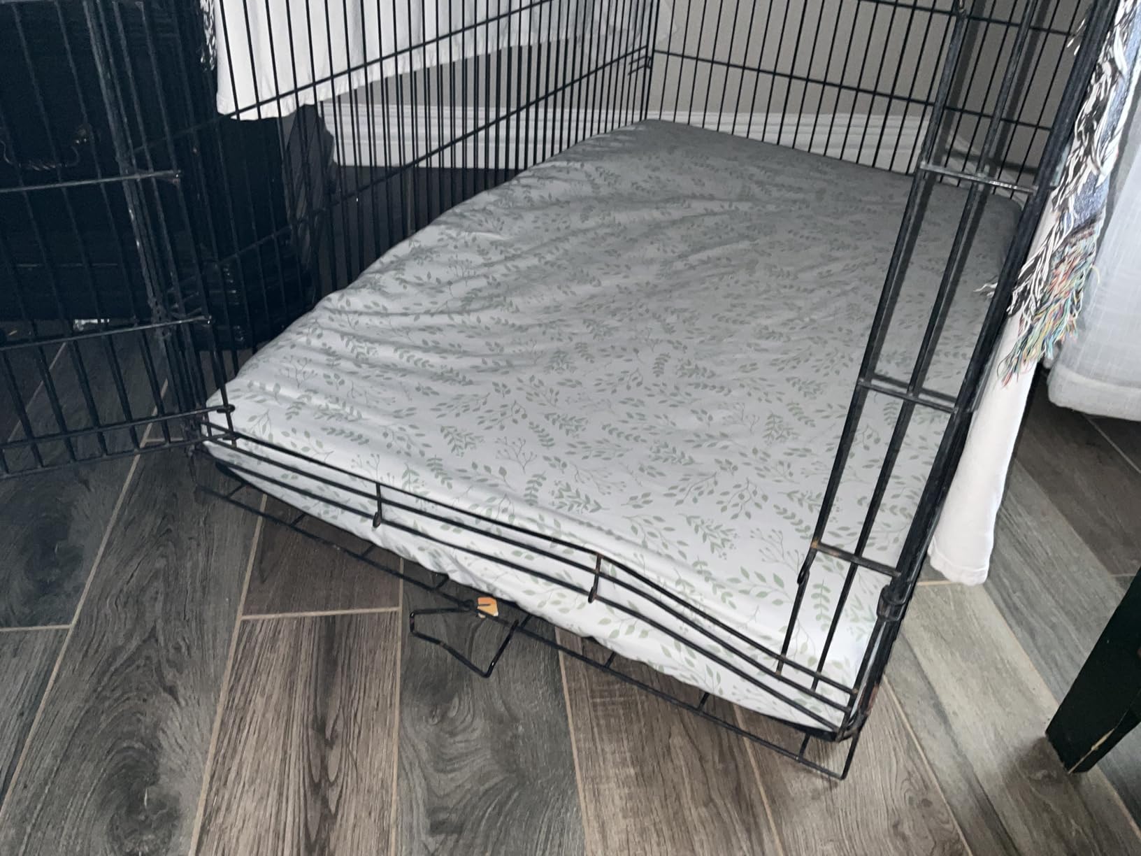 EHEYCIGA Orthopedic XL Dog Beds for Extra Large Dogs with Removable Washable Cover for Crate, Grey, 41x27 customer photo 2