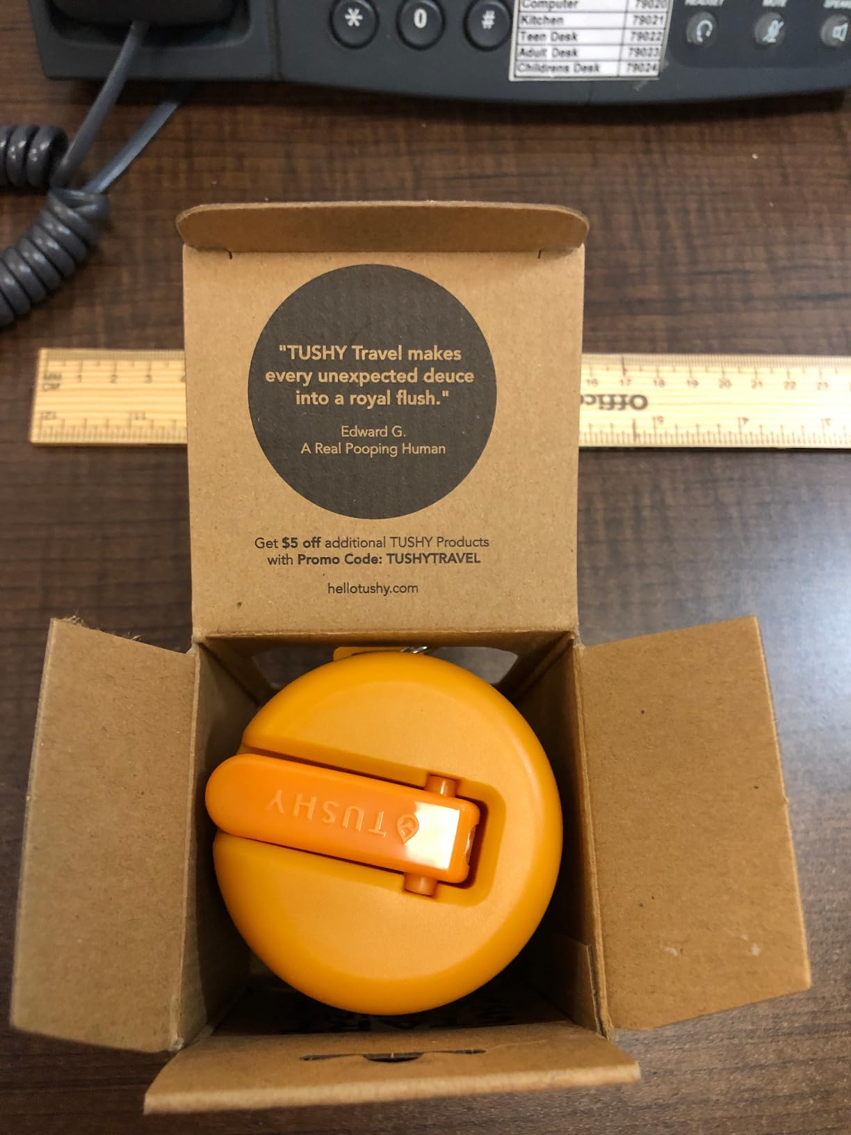 TUSHY Travel Bidet: Collapsible & Expandable for Discreet Portability, Refreshing Clean for Home, Camping, Outdoors & Travel (Helps Hemorrhoid Relief, Peri Bottle for Postpartum Care), Got2Go Onyx customer photo 2