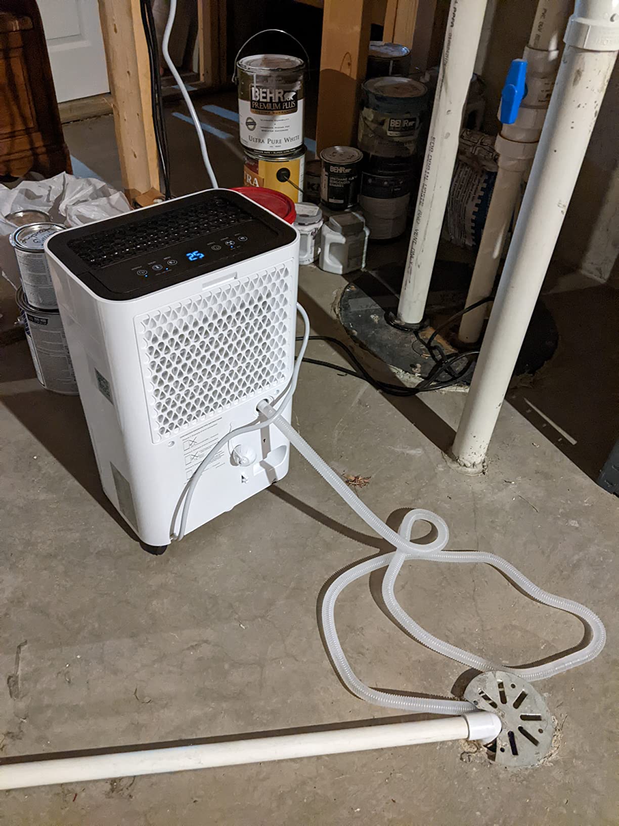 50 Pints Dehumidifier for Basement with Drain Hose - Quiet Smart Operation with 3 Modes, 24HR Timer - Ideal for Home Bedroom, Bathroom, Small to Large Rooms customer photo 1