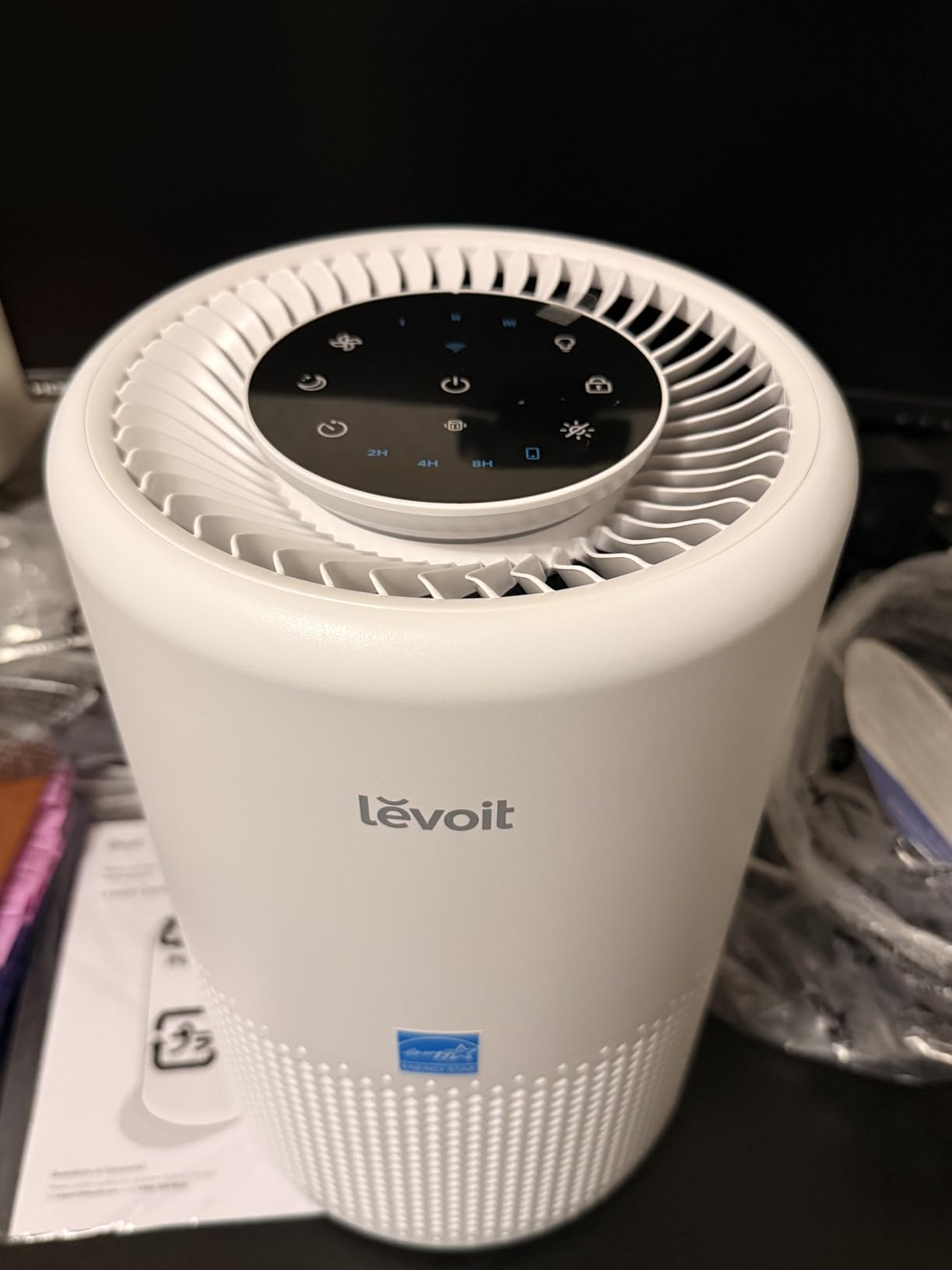 LEVOIT Air Purifiers for Bedroom Home Dorm, AHAM VERIFIDE, 3-in-1 Filter Cleaner With Aroma Pad, Filters Smoke, Allergens, Pet Dander, Odor, Dust, Office, Desktop, Core Mini-P, Black customer photo 2