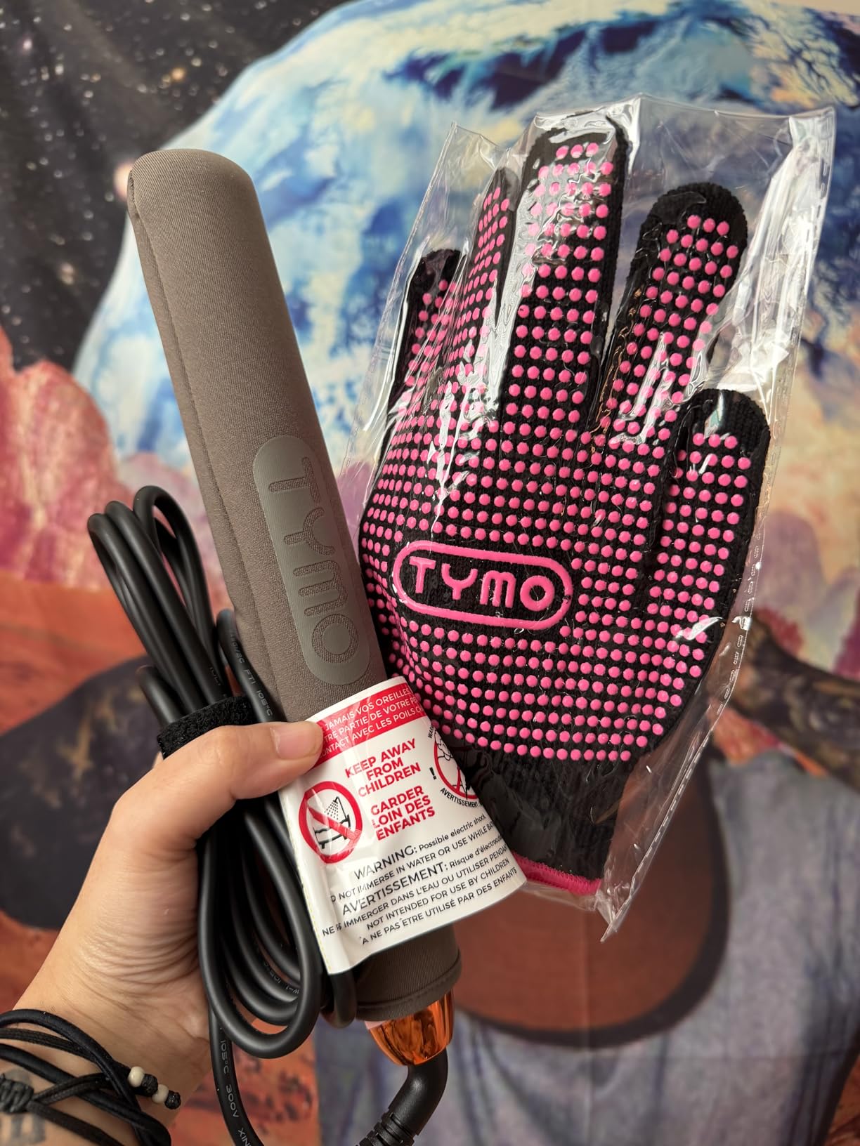 TYMO Flat Iron Hair Straightener and Curler 2 in 1 with 10s Fast Heating, 1 Inch Professional Titanium Straightening Curling Iron customer photo 2