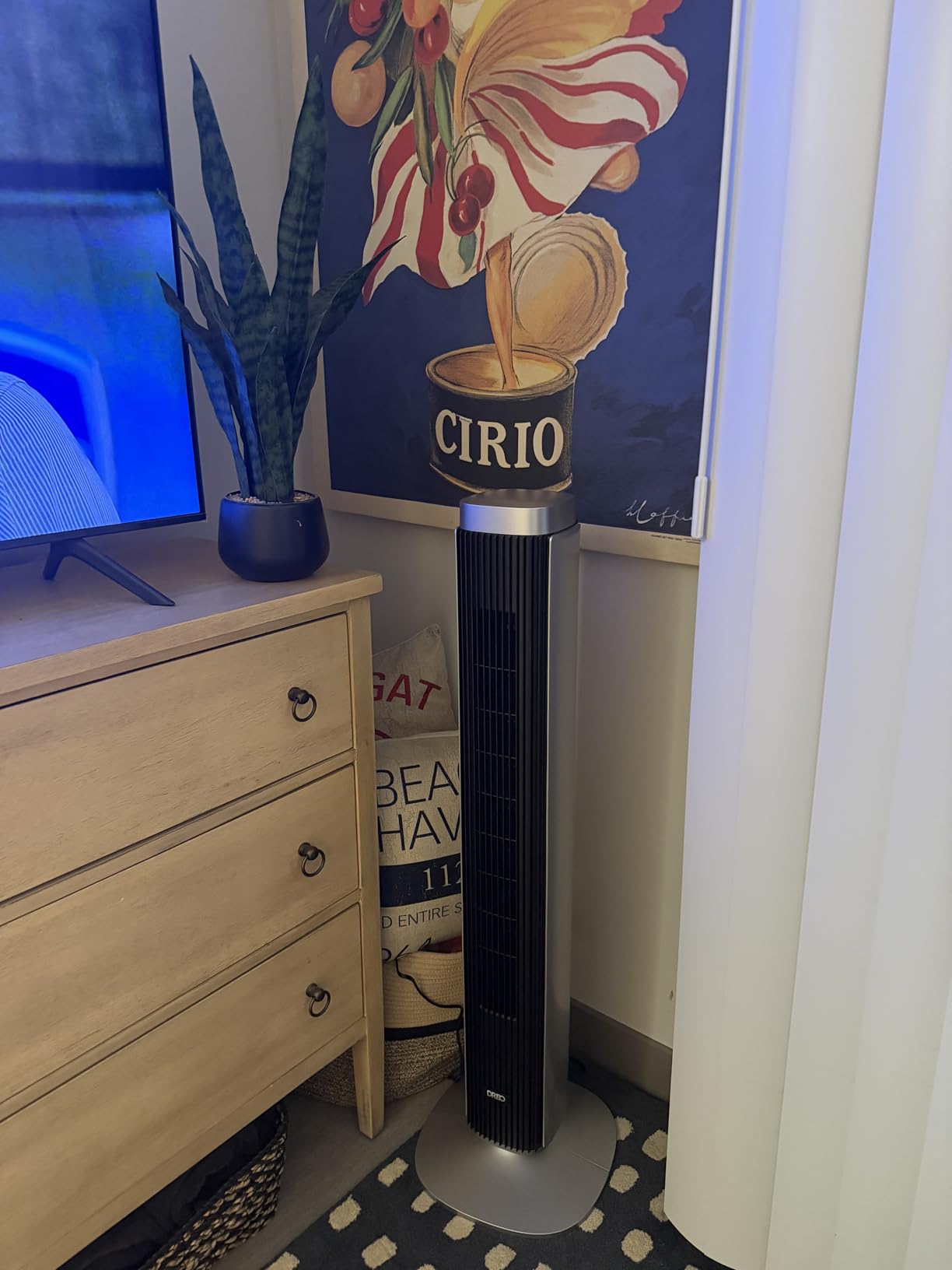 DREO Tower Fan for Bedroom, Standing Oscillating Fan with 40ft Far Airflow, 20dB Quiet, 12 Speeds, 28ft/s Velocity, Smart Control, DC Motor, 42 inch, 90-degree Oscillation, 4 Modes, 12H Timer, Pilot Pro S customer photo 1