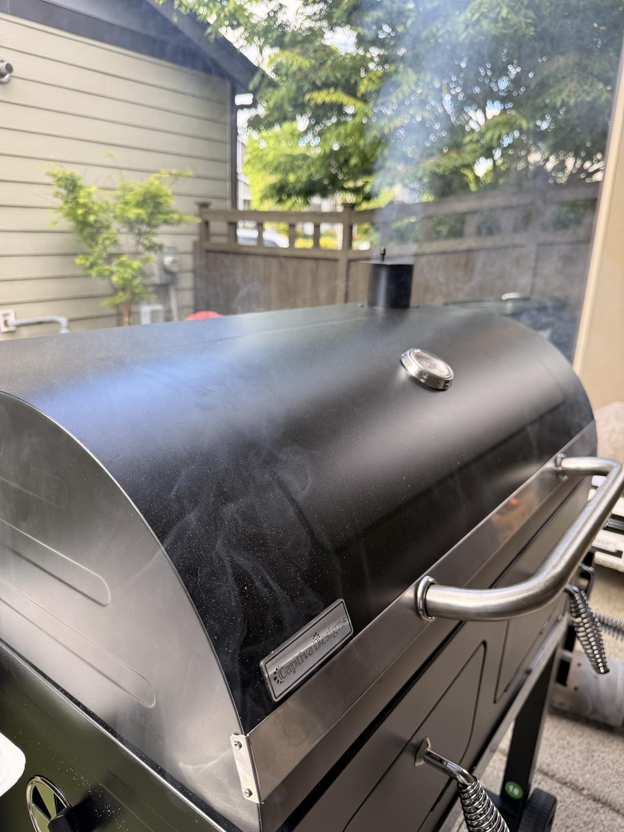 Captiva Designs Extra Large Charcoal BBQ Grill with Oversize Cooking Area (794 SQIN), Outdoor Cooking Grill with 2 Individual Lifting Charcoal Trays and 2 Foldable Side Tables customer photo 2