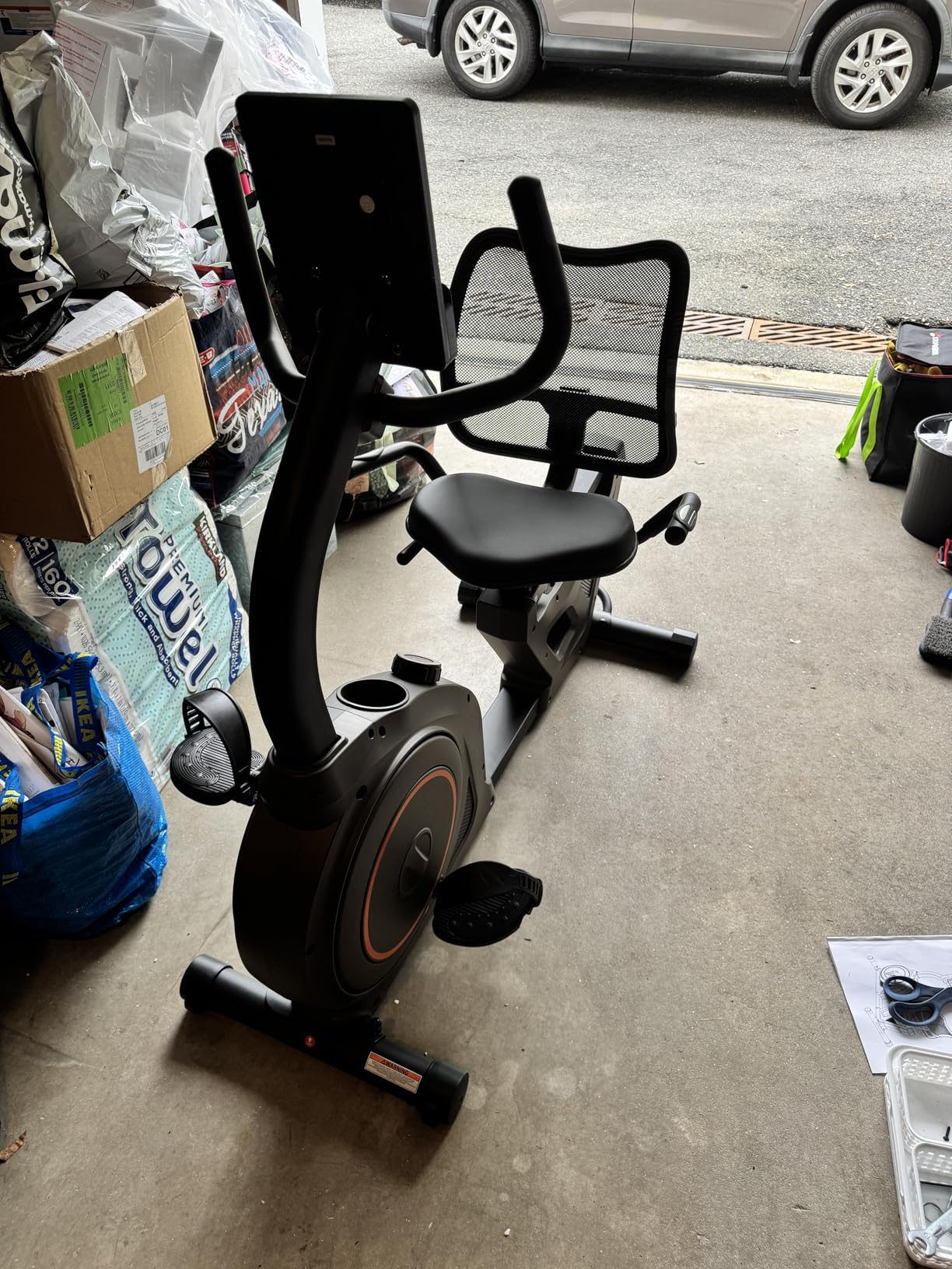 Niceday Recumbent Exercise Bike, Recumbent Bike for Home, 400LBS Weight Capacity, Magnetic Recumbent Bike with Smart APP customer photo 2