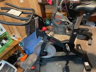 Sunny Health & Fitness Magnetic Exercise Bike, 44LB Flywheel & 300LB Weight Capacity for Intensive Home Workout, Indoor Cardio Training w/4-Way Adjustable Seat, Optional Free SunnyFit App Connection customer photo 2