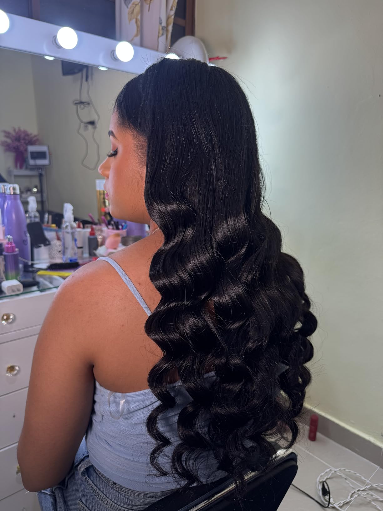 REMINGTON Shine Therapy Argan Oil & Keratin Infused 1 Inch Straight Barrel Curling Wand for Loose Waves, Includes Heat Glove customer photo 2