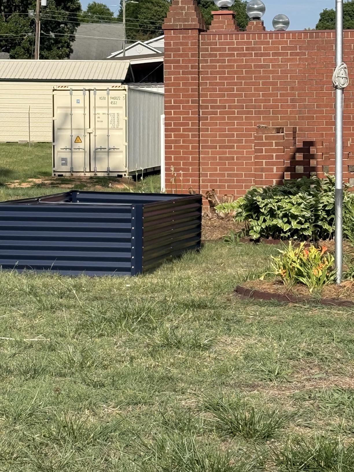 Best Choice Products 8x4x2ft Outdoor Metal Raised Garden Bed, Deep Root Planter Box for Vegetables, Herbs & Flowers, 478-Gallon Capacity, 100% Non Toxic Materials - Gray customer photo 2