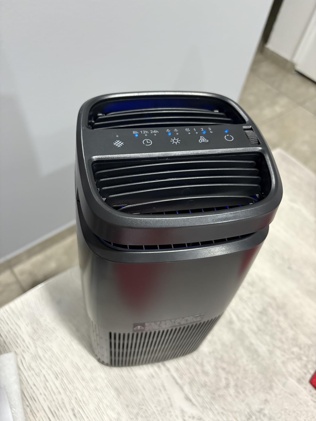 POMORON 4-in-1 Air Purifiers for Home, Air Ionizer Negative Ion Generator, True H13 Filter, UV, Covers 1250 Ft2 99.97% Removal Rate for Pollen Smoke Pet Dander Air Cleaner for Bedroom, MJ002H, Black customer photo 2