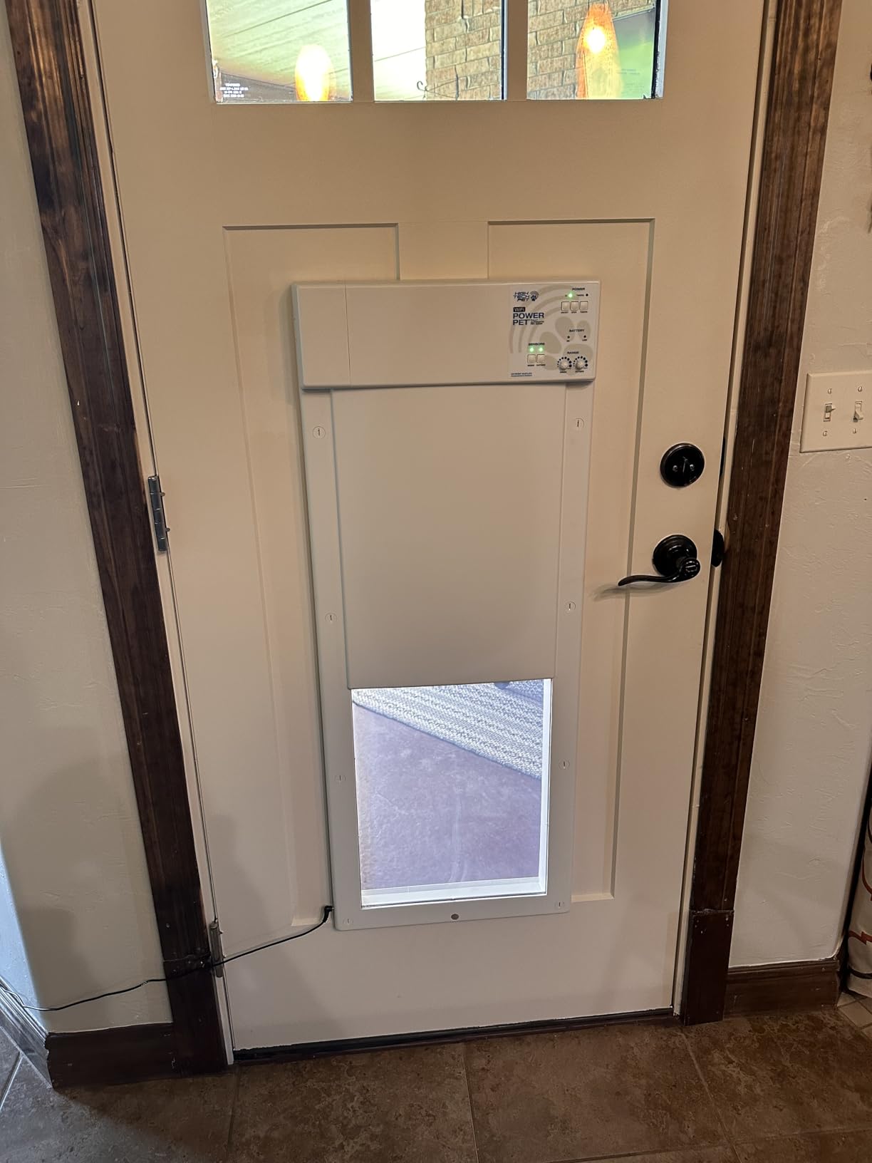 Power Pet WiFi Automatic Electronic Pet Door by High Tech Pet - Pet Operated Dog Door, App Control, 24/7 Scheduling, Secure, Air Tight, for Large Dogs - PX2-WIFI customer photo 2