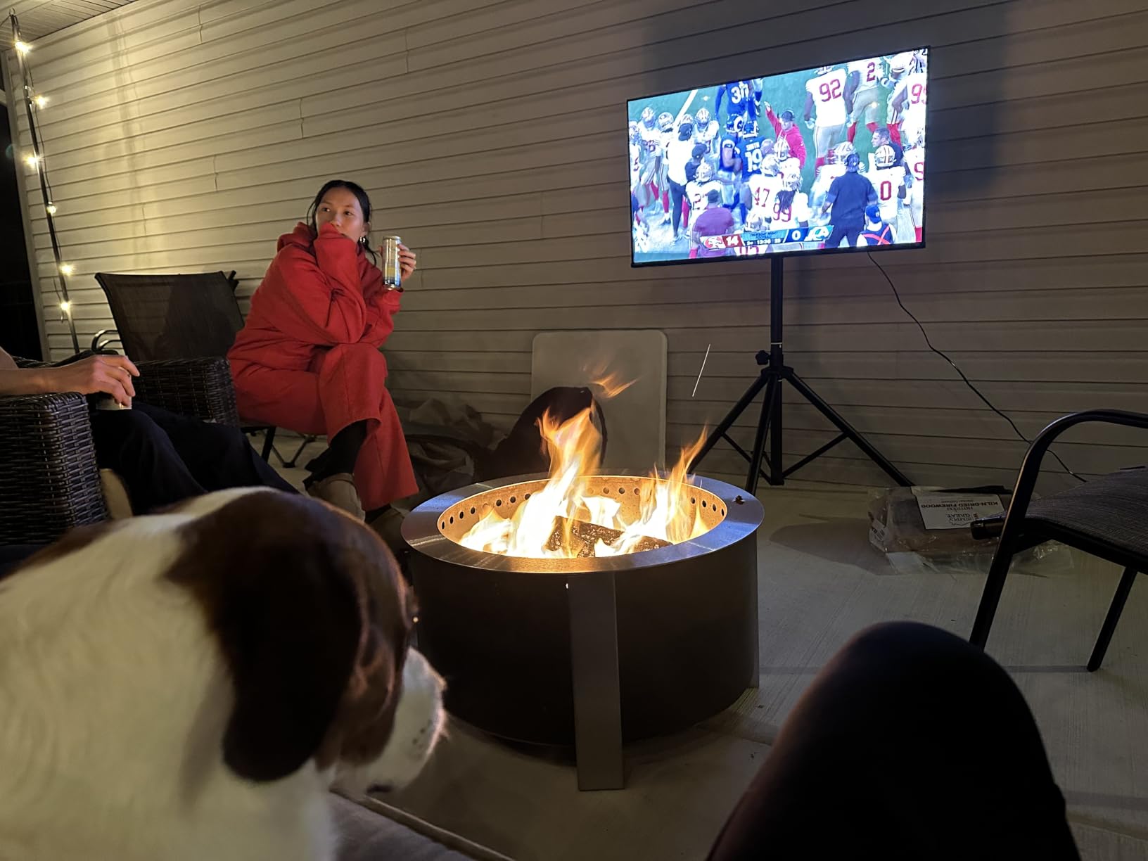 Breeo Smokeless Fire Pit (X Series 24, Corten Steel) | 27.5 inch Smokeless Firepit for Outside | 62 Pounds | Ideal for Families customer photo 2