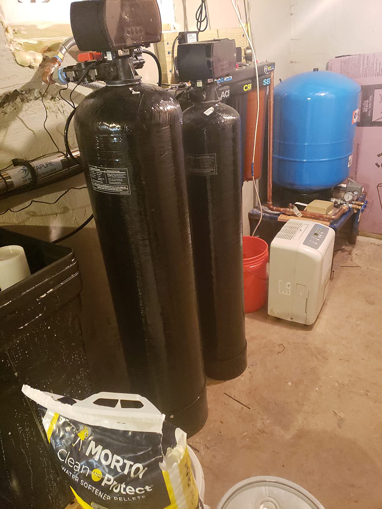 PRO+AQUA Elite 5-Stage Whole House Water Softener and Filter Bundle System for Well Water, Reduces Heavy Metals, Iron, Sulfur, Sediment, Chlorine, Ideal for 3-4 Bathrooms (+ RO System) customer photo 2