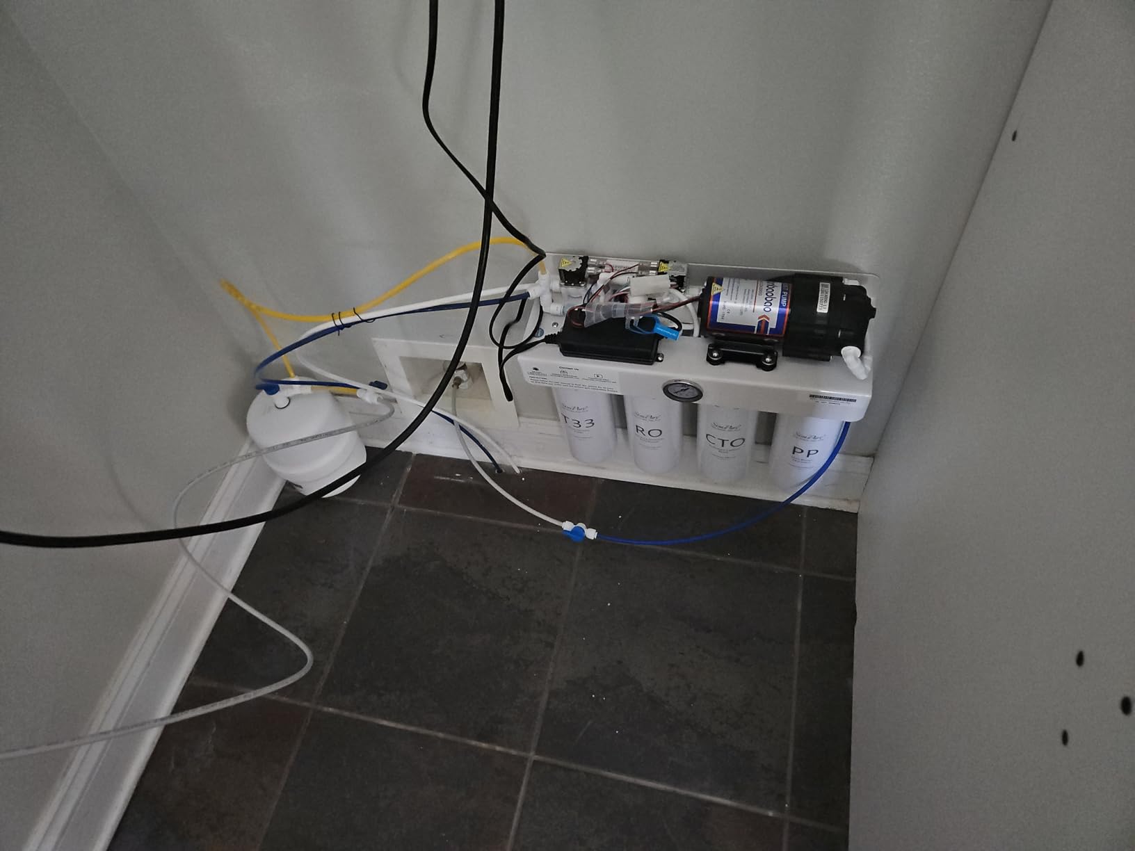 SimPure T1-400UV Tankless Reverse Osmosis System with UV, NSF/ANSI 58 Certified, Under Sink RO Water Filter System 400 GPD, 8 Stage Filtration Near 0 TDS, Built-in Pump, BPA Free, 1.5:1 Pure to Drain customer photo 2