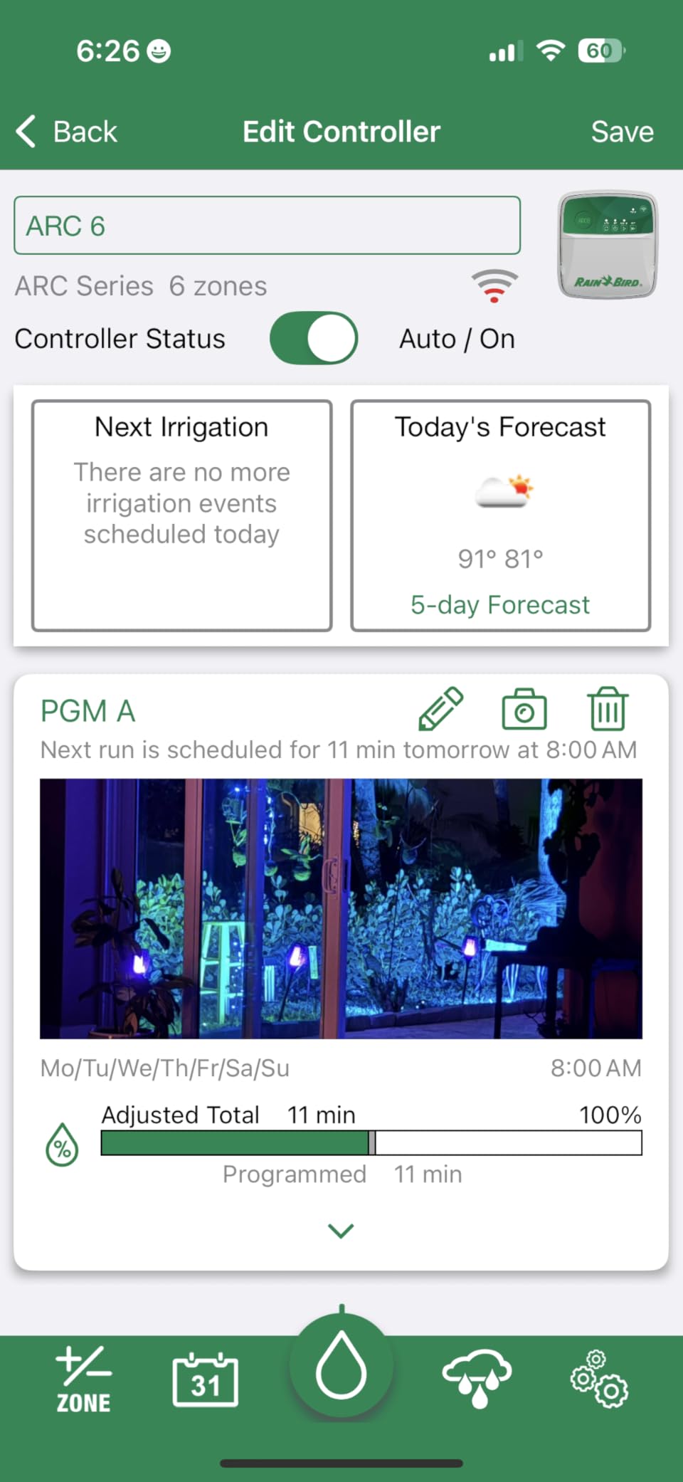Rain Bird ARC8 App-Based Indoor/Outdoor Smart WiFi Irrigation Sprinkler Timer/Controller, 8-Zone/Station, EPA WaterSense Certified, Compatible with Alexa customer photo 2