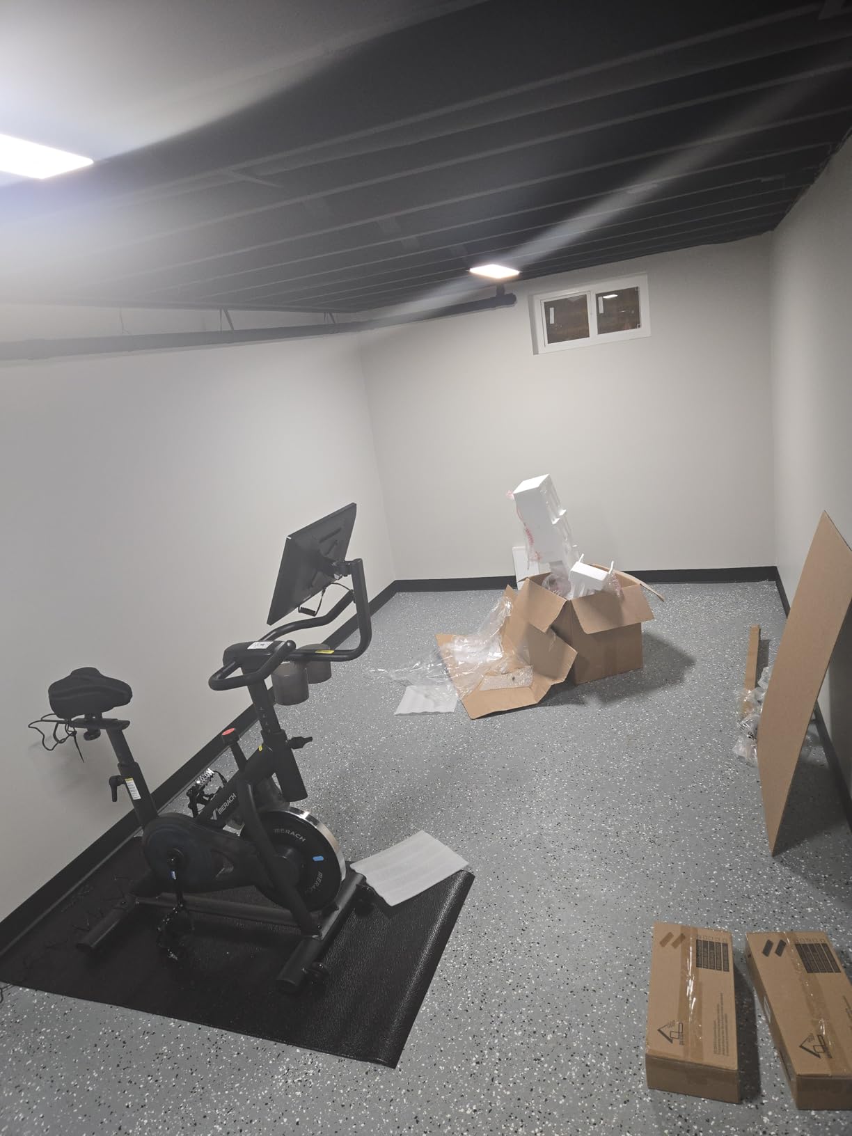 Merach Exercise Bike, Magnetic Stationary Bike with 15.6