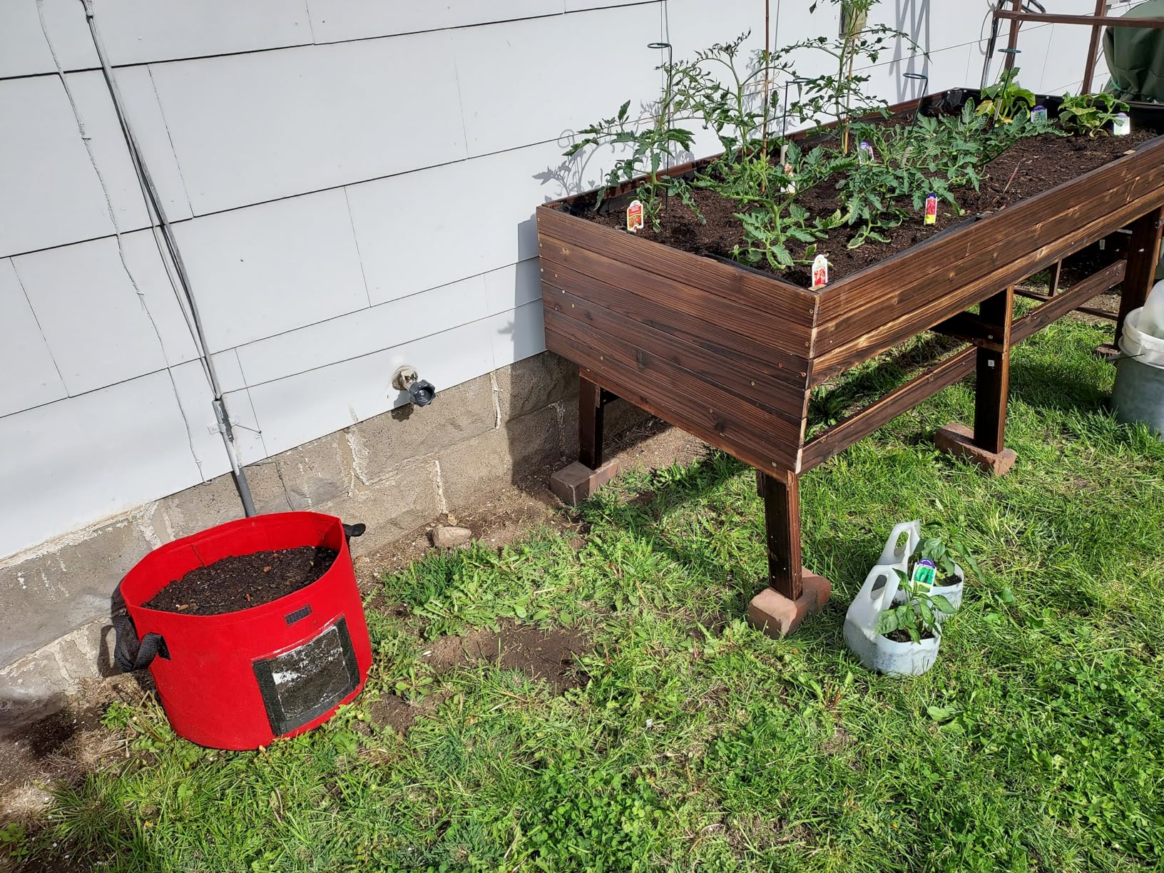 MUPATER 6x3x2FT Cedar Raised Garden Bed for Outdoor, Raised Garden Bed with 6 Legs, 837lbs Large Elevated Garden Planter Box with Liner for Herbs, Vegetables, Rustic customer photo 1