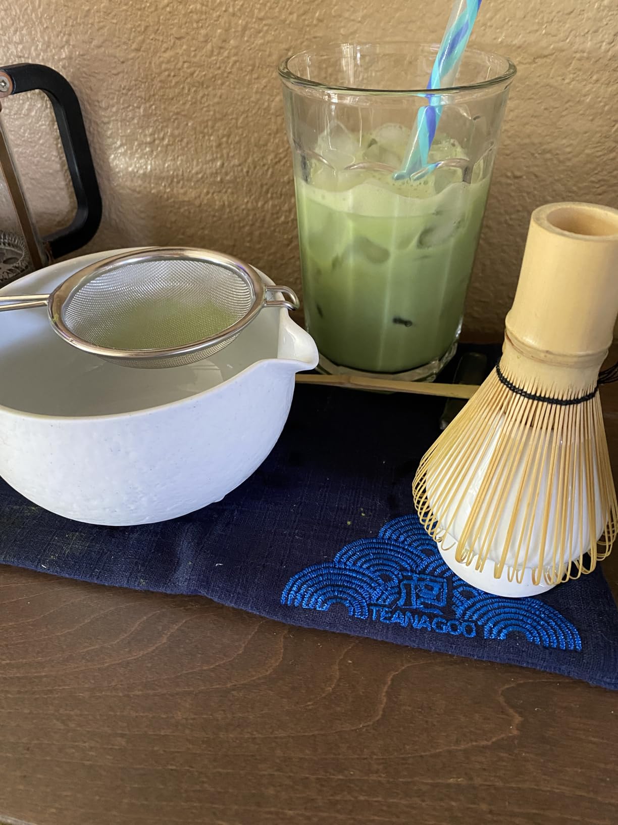 TEANAGOO Matcha Whisk Set Black, 7 Pcs Matcha Set, Matcha Kit for Ceremony, Tradition Tea Set for Making Breakfast/Latte, Matcha Whisk Set with Bowl (Chawan)/Whisk and Holder, Gift for Family/Friend customer photo 2