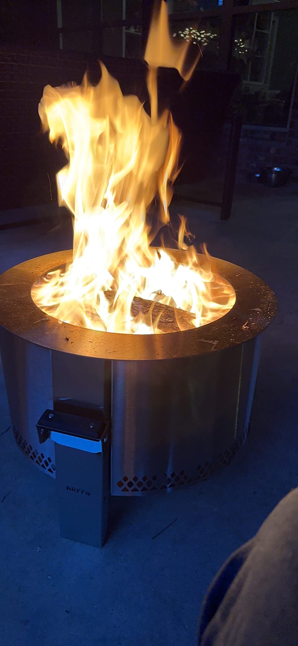 Breeo Smokeless Fire Pit (Y Series - Stainless Steel) | 21 inch Portable Smokeless Firepit for Outside | 31 Pounds | Ideal for Families customer photo 1