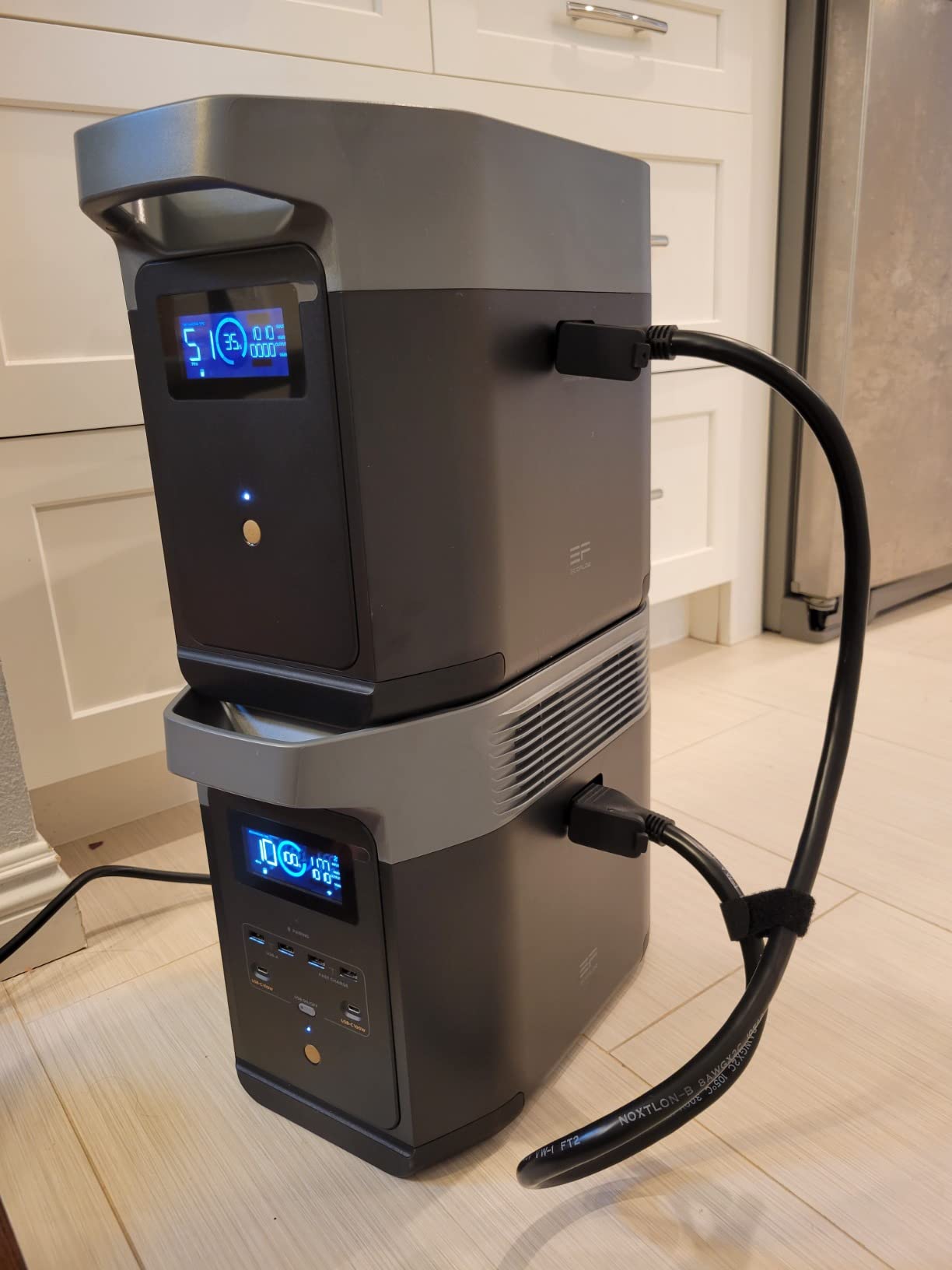EF ECOFLOW Portable Power Station DELTA 2, 1024Wh LiFePO4 Battery, 1800W AC/100W USB-C Output, Solar Generator for Home Backup Power, Camping & RVs customer photo 2