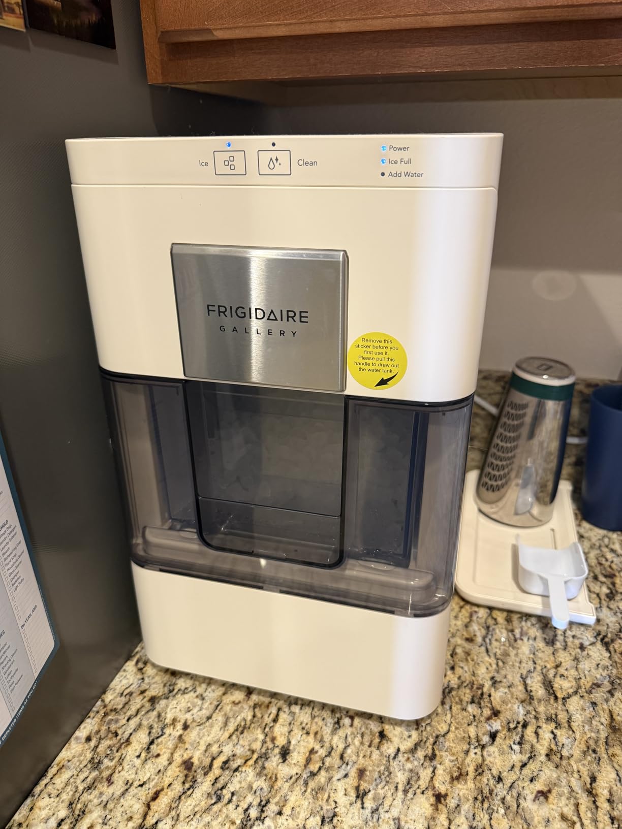 Nugget Ice Maker, Countertop Ice Machine with Transparent Window, Sonic Ice Maker with 44 lbs. Capacity, Auto Self Cleaning Ice Maker Machine, 2.0 Gen, Cream customer photo 1