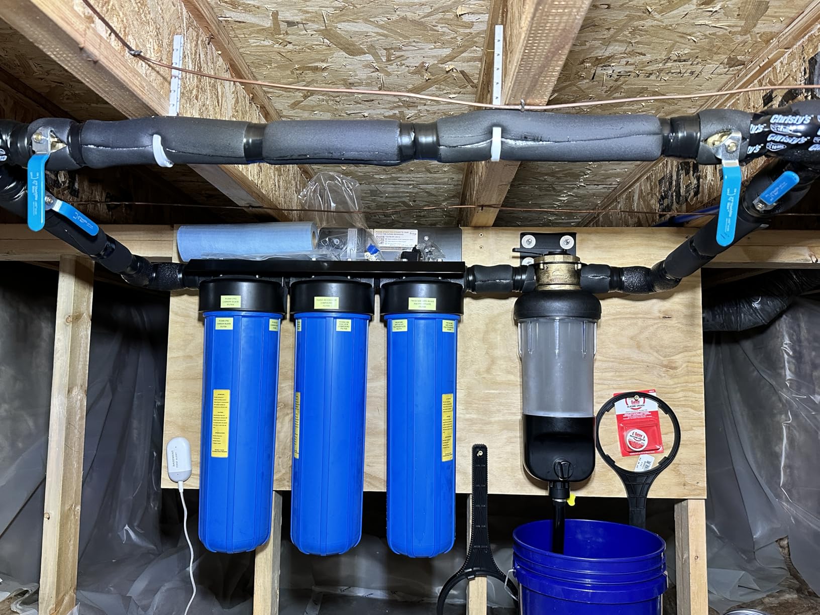 iSpring Whole House Water Filter System, Reduces Lead, Scale, Chlorine, Chloramine, 3-Stage Whole House Water Filtration System, Model: WGB32B-KDS customer photo 2