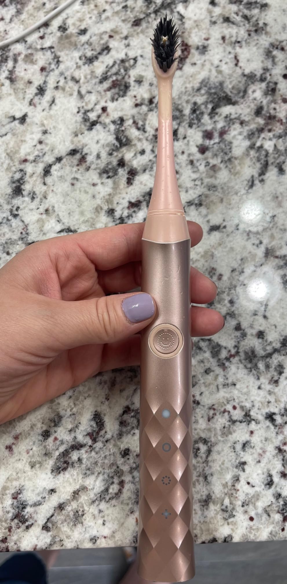 Burst Original Sonic Electric Toothbrush for Adults (Rose Gold) | Rechargeable Electric Sonic Toothbrush | Soft Bristle Deep Clean Stain & Plaque Removal | 3 Modes: Teeth Whitening/Sensitive & Massage customer photo 2