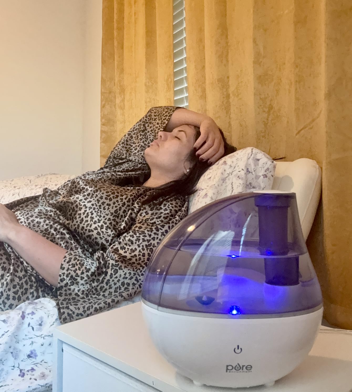 Pure Enrichment PureBaby Ultrasonic Cool Mist Humidifier & Soft Glow Night Light, Whisper-Quiet and Ideal for Baby Nurseries & Kids Bedrooms to Relieve Congestion, Colds, & Coughs (Whisper Green) customer photo 1