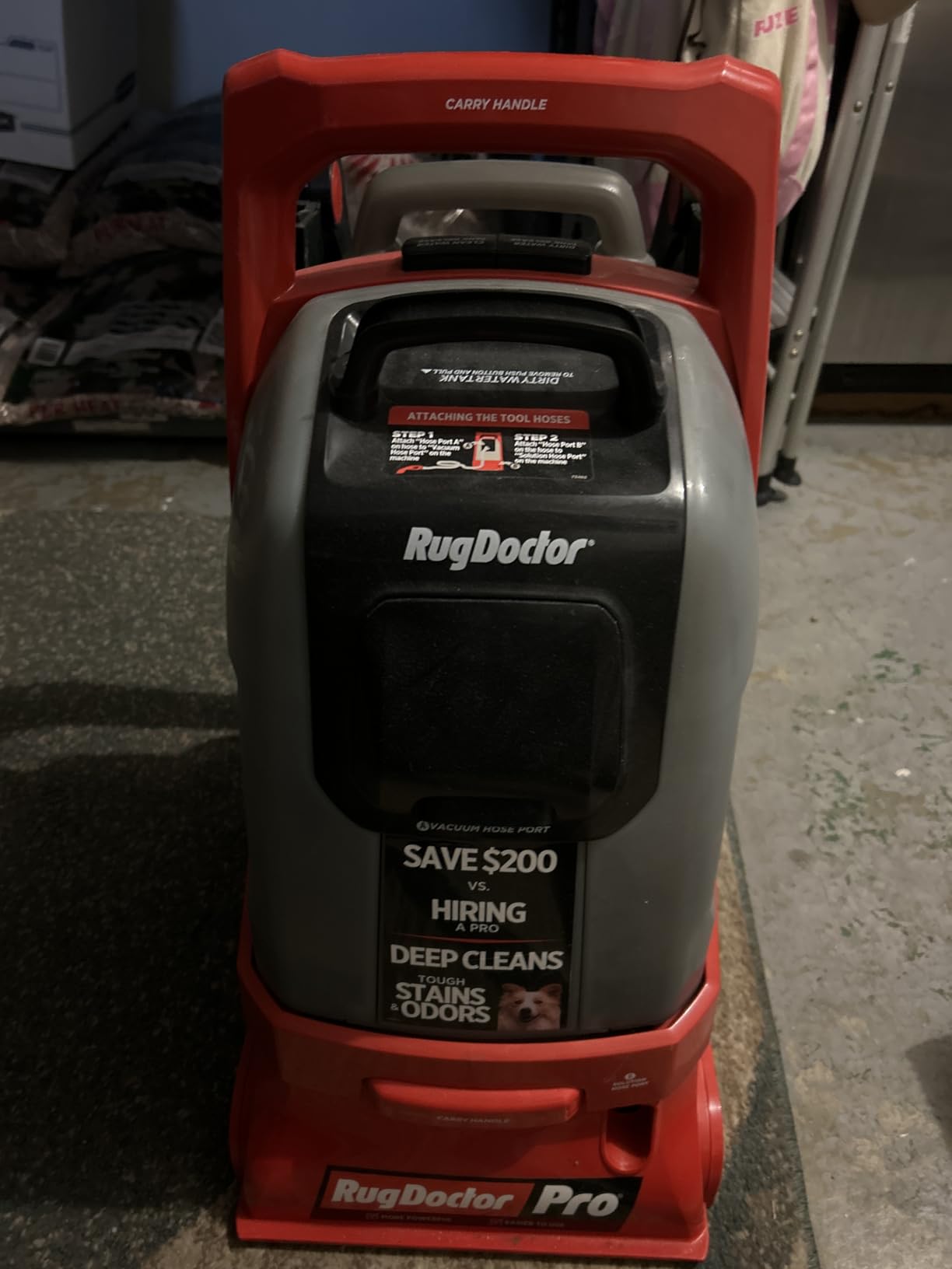 Rug Doctor Pro Deep Commercial Carpet Cleaning Machine, Pet Bundle, Includes 48 oz. Pro Pet Cleaning Solution and 22 oz. Pro Urine Eliminator Spray customer photo 1