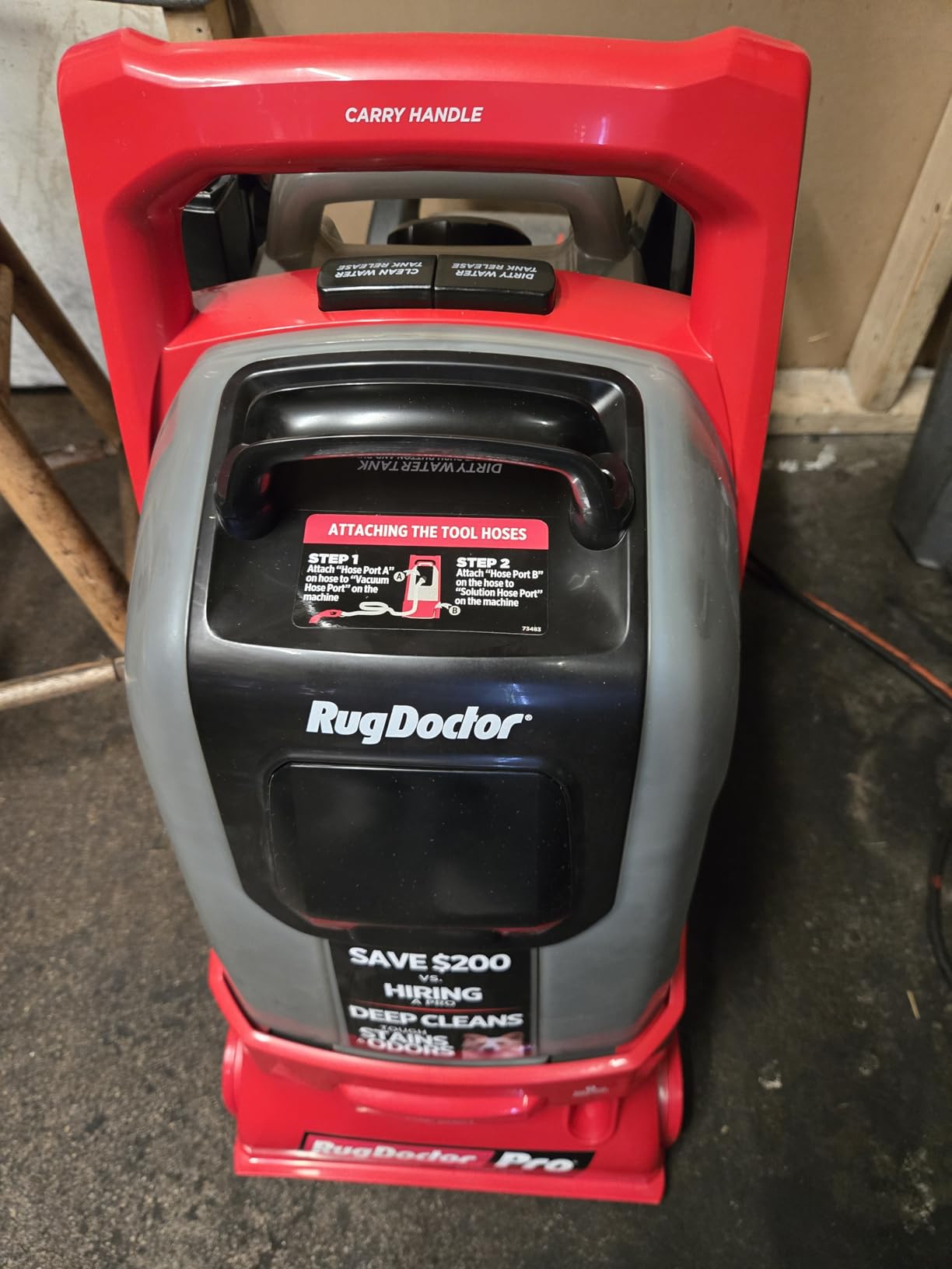 Rug Doctor Pro Deep Commercial Carpet Cleaning Machine, Pet Bundle, Includes 48 oz. Pro Pet Cleaning Solution and 22 oz. Pro Urine Eliminator Spray customer photo 2