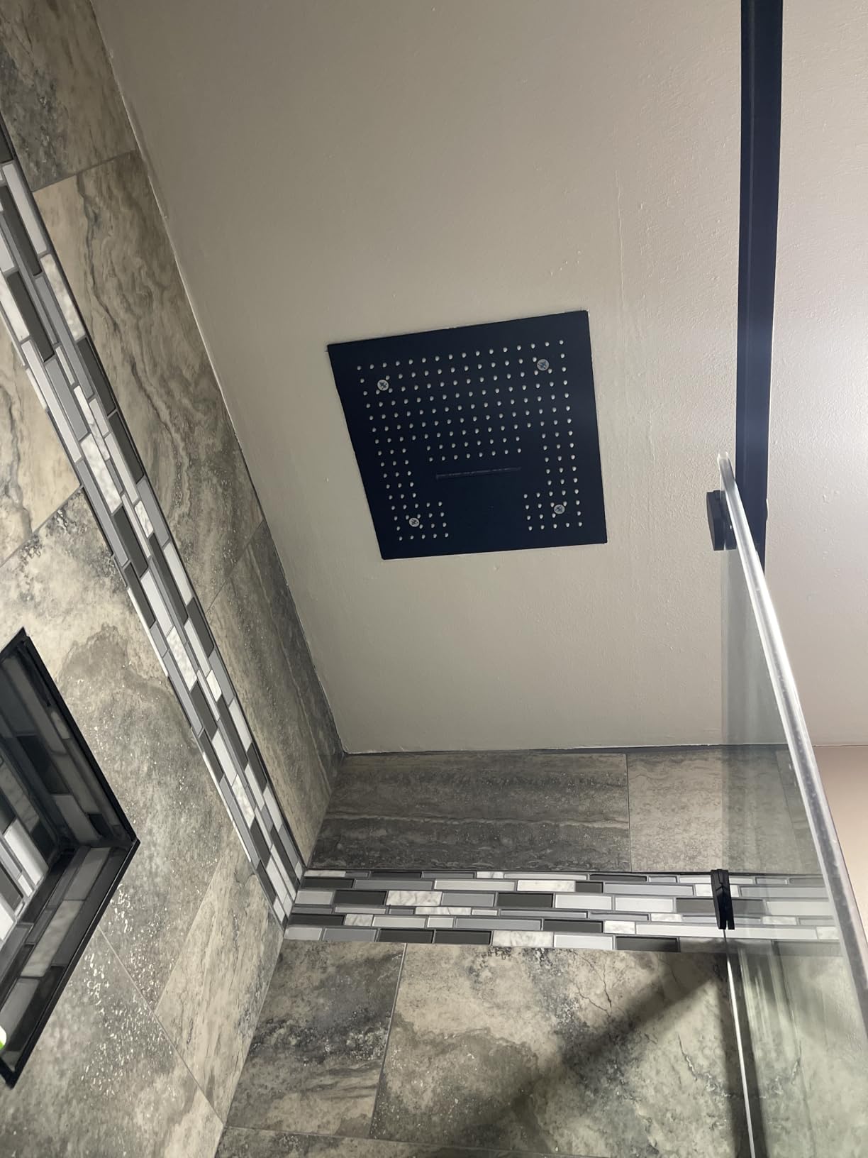 Shower Faucet System Set, Rain System, 23 Inch LED Smart Thermostatic System, Full Body with Music Bluetooth Control, and Handheld Spray (23inch System) customer photo 1