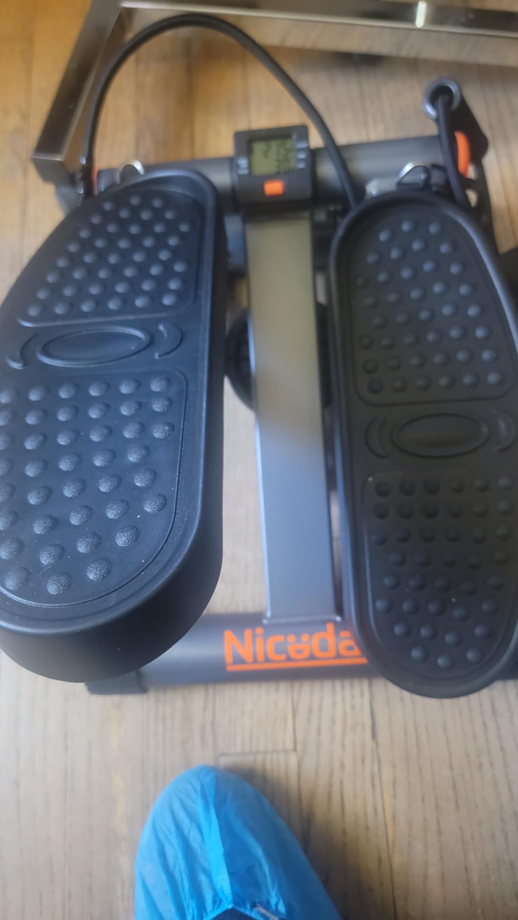 Niceday Steppers for Exercise, Stair Stepper with Resistance Bands, Mini Stepper with 300LBS Loading Capacity, Hydraulic Fitness Stepper with LCD Monitor customer photo 1