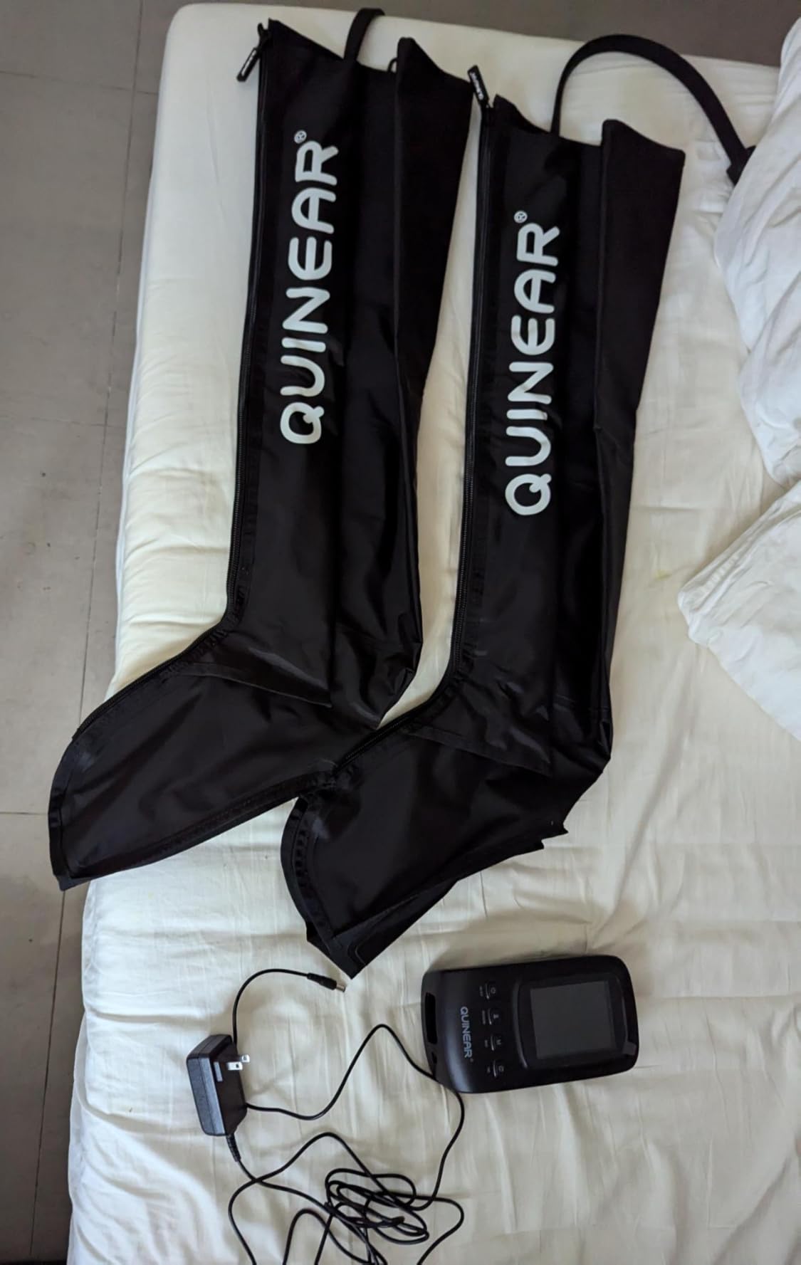 QUINEAR Air Compression Recovery System, Professional Sequential Device for Massage Therapy, Foot and Leg Recovery Boots to Improve Circulation for Athletes, FSA-HSA Eligible customer photo 2