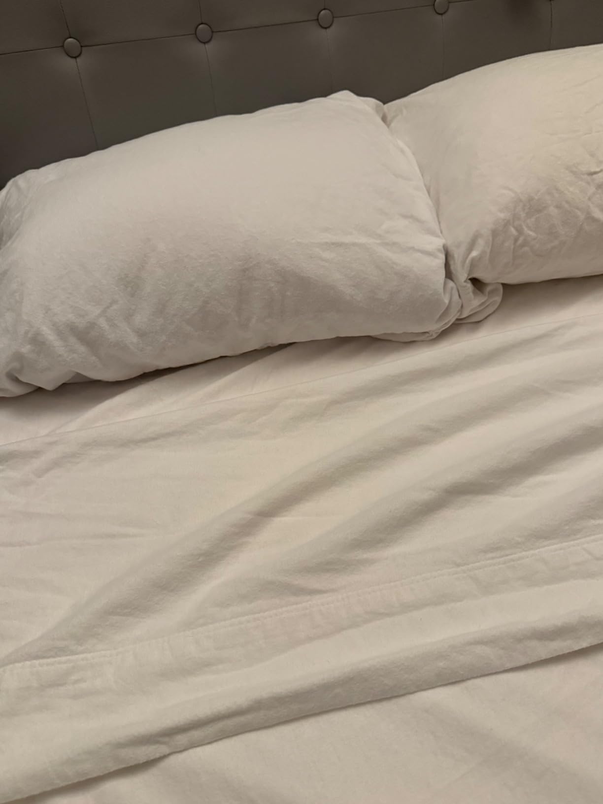 Bare Home Organic Cotton Flannel Sheet Set - Queen Size - 100% Cotton - Double Brushed for Extra Softness & Comfort - Warm, Cozy, and Durable - Breathable (Queen, Cypress) customer photo 1