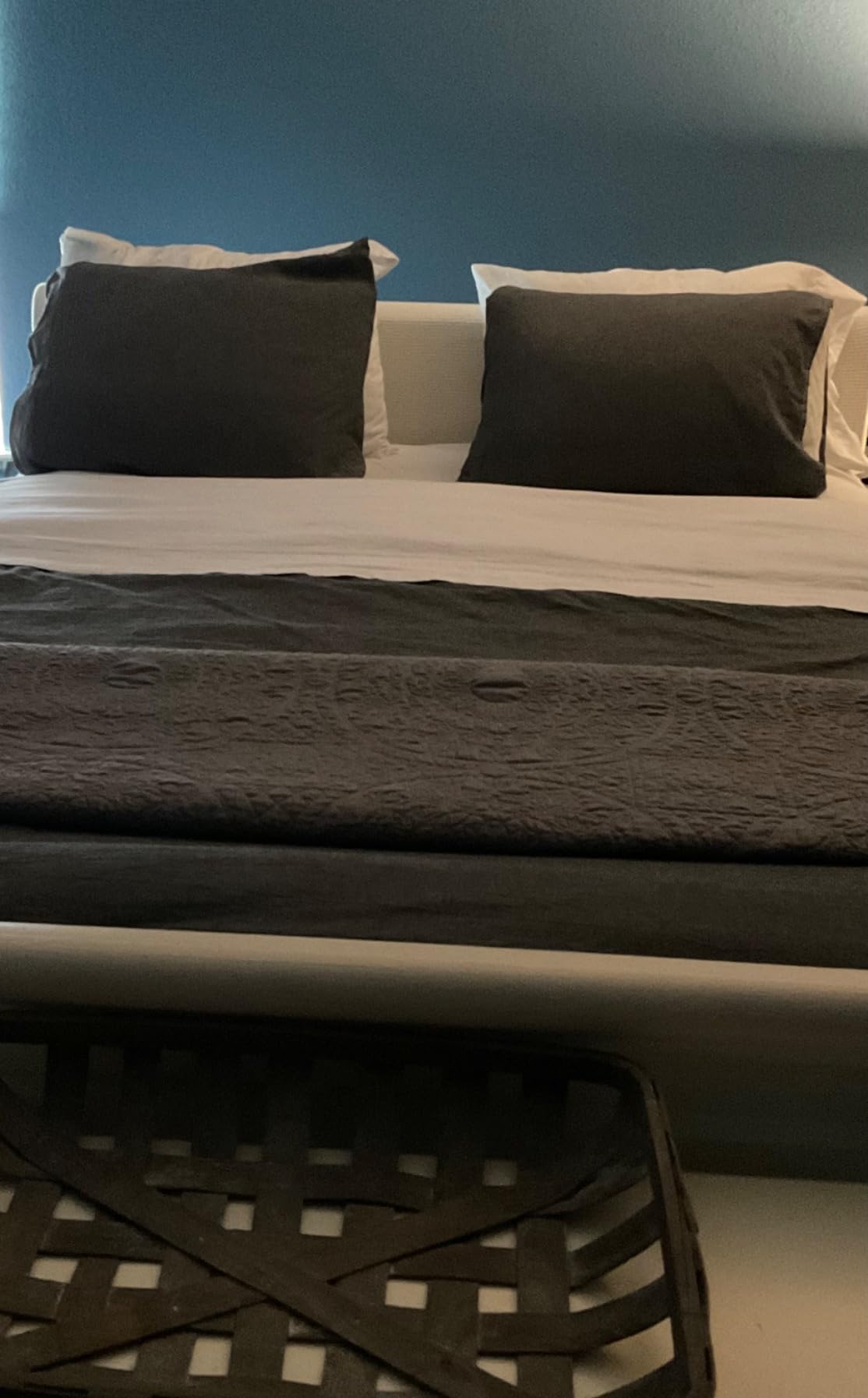 Bare Home Organic Cotton Flannel Sheet Set - Queen Size - 100% Cotton - Double Brushed for Extra Softness & Comfort - Warm, Cozy, and Durable - Breathable (Queen, Cypress) customer photo 2