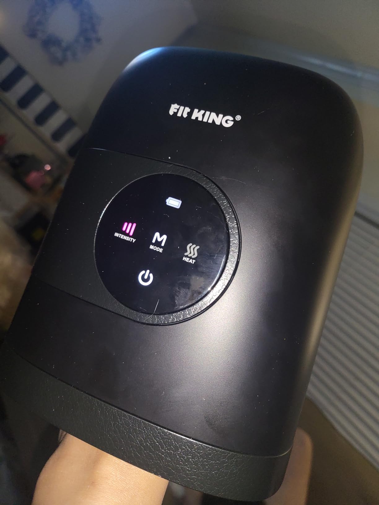 FIT KING Hand Massager with Heat for Hand Massage and Arthritis Carpal Tunnel Finger Numbness Relief - Cordless & Portable & Touch Screen customer photo 1