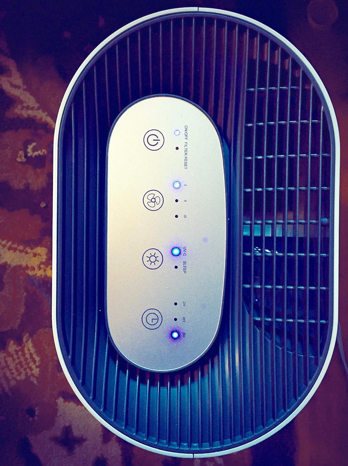 Pure Enrichment PureZone Air Purifier for Bedroom & Living Room, 4-Stage Filtration & UV-C Light, H13 HEPA Filter Helps Remove Bacteria, Pet Hair Dander, Allergens, Germs, Smoke, Dust (Gray) customer photo 2