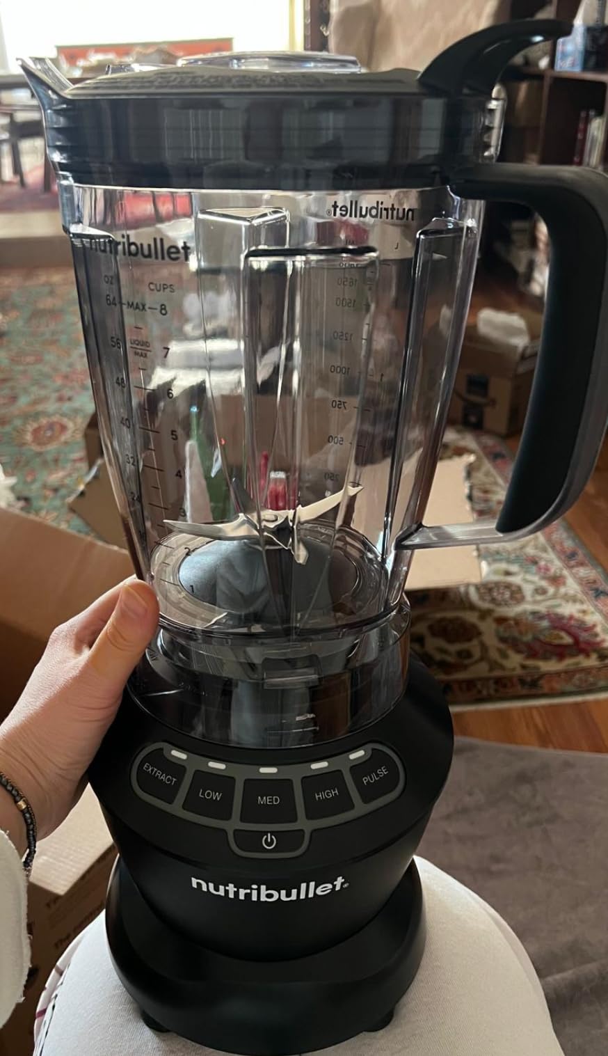 Nutribullet Full-Size Blender Combo NBF50500 | 1200W, 64oz Pitcher, 32oz Cup, 3-Speed, Pulse, Smoothies, Soups, Sauces, Dark Gray customer photo 1