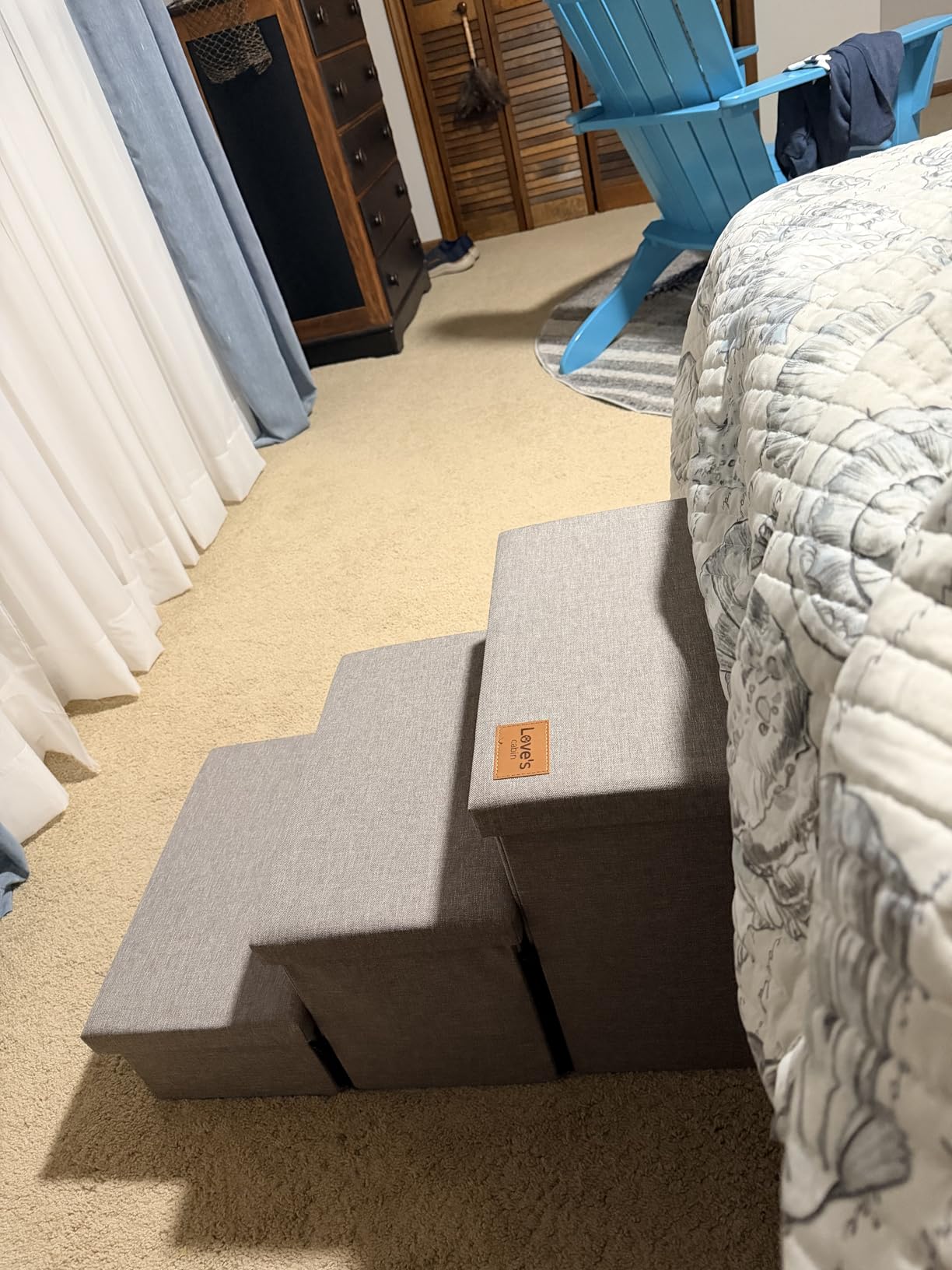 Love's cabin Dog Stairs for High Bed 18