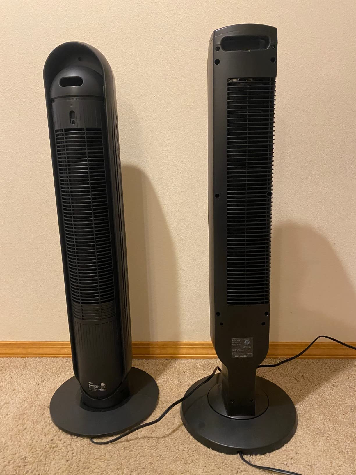 DREO Tower Fan for Bedroom, 28ft/s Velocity, 20dB Ultra Quiet, 8 Speeds | 2026 Upgraded DC Motor, 90° Oscillating, 4 Modes Standing Fan, Bladeless Fan for Indoors, Floor Fans with Remote, White customer photo 2