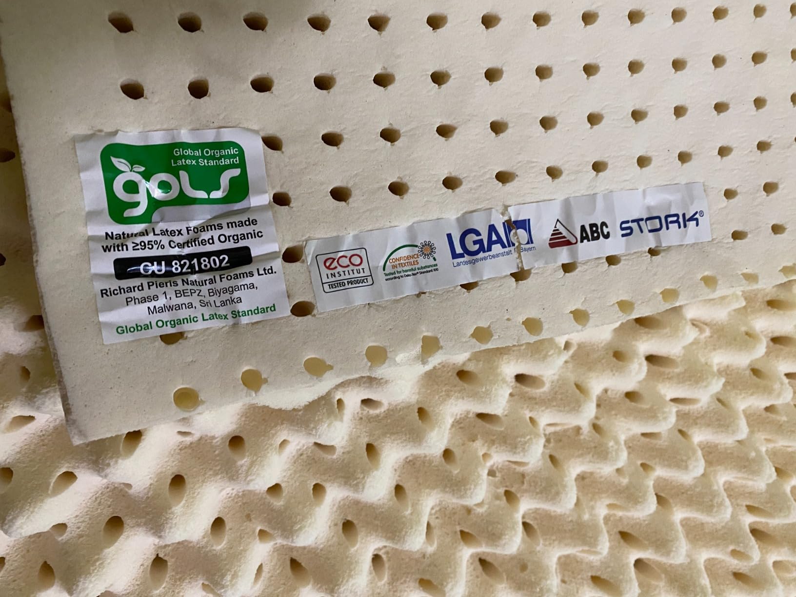 Green Natural Organic Egg Crate Latex Mattress Topper Queen Size - Soft Plush Pillow Top - GOLS Certified Organic Convoluted Latex Foam - Pressure Point Back Pain Relief Sleeps Cool Breathable Bed Pad customer photo 2
