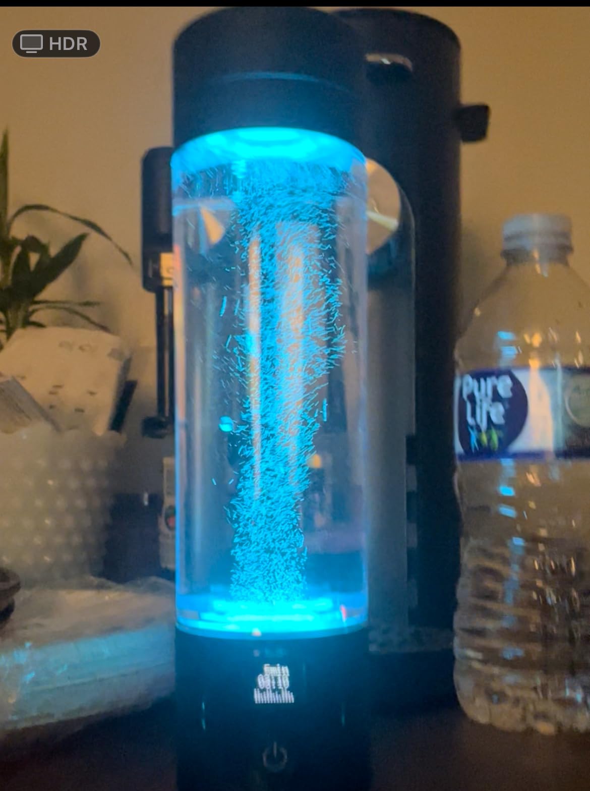PIURIFY Hydrogen Water Bottle Generator - Up to 4100+ PPB in 10 Minutes | Molecular Hydrogen with SPE/PEM Technology | Certified H2 Generator | Rechargeable | Extended Warranty | 10 oz (Black) customer photo 2