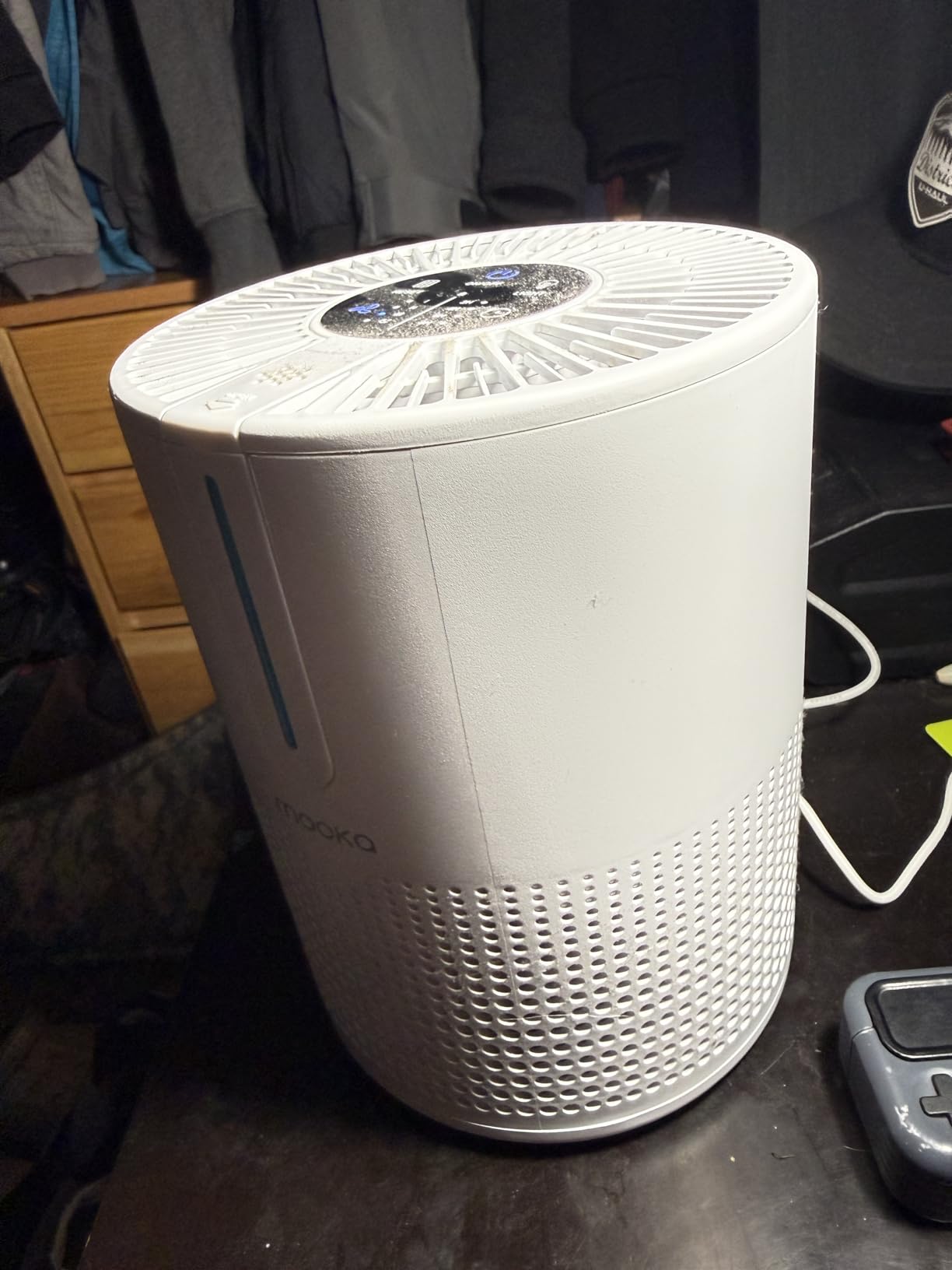 Air Purifiers for Bedroom Home 430 Sq.Ft, MOOKA H13 HEPA Filter Small Portable Air Purifier with USB Cable Fragrance Sponge for Smokers Pollen Pets Dust Odors, Desktop Air Cleaner for Car RV, M01 customer photo 1