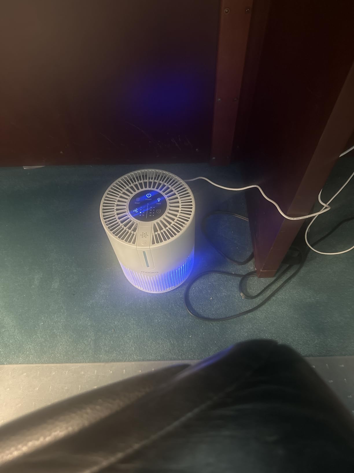 Air Purifiers for Bedroom Home 430 Sq.Ft, MOOKA H13 HEPA Filter Small Portable Air Purifier with USB Cable Fragrance Sponge for Smokers Pollen Pets Dust Odors, Desktop Air Cleaner for Car RV, M01 customer photo 2