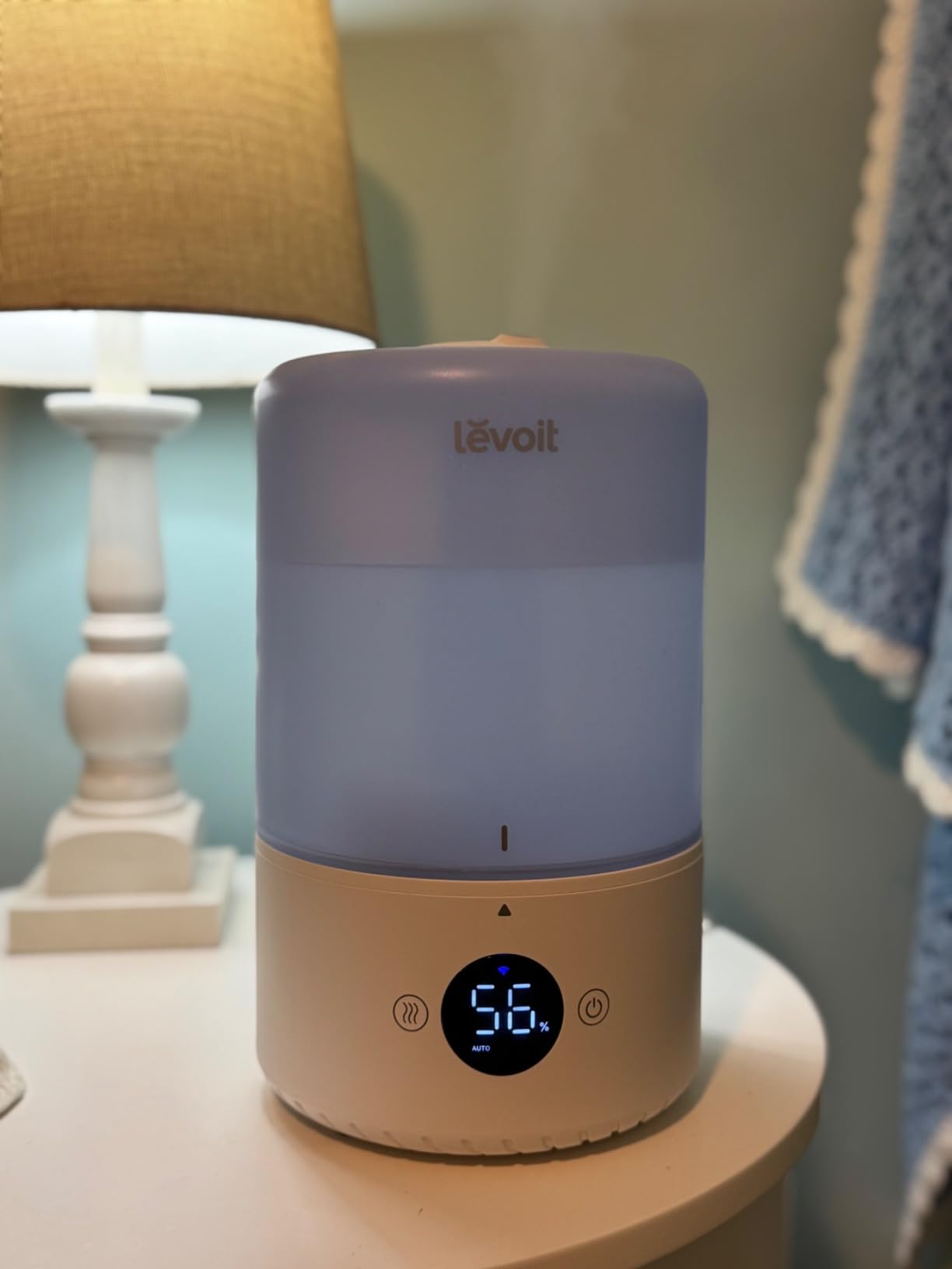 LEVOIT Dual 200S Smart Humidifiers for Bedroom, Top Fill, Customize Humidity for Home, Baby Nursery & Plants with Humidistat, Essential Oil Diffuser, Schedule, Timer, APP & Voice Control, 3L, Blue customer photo 1