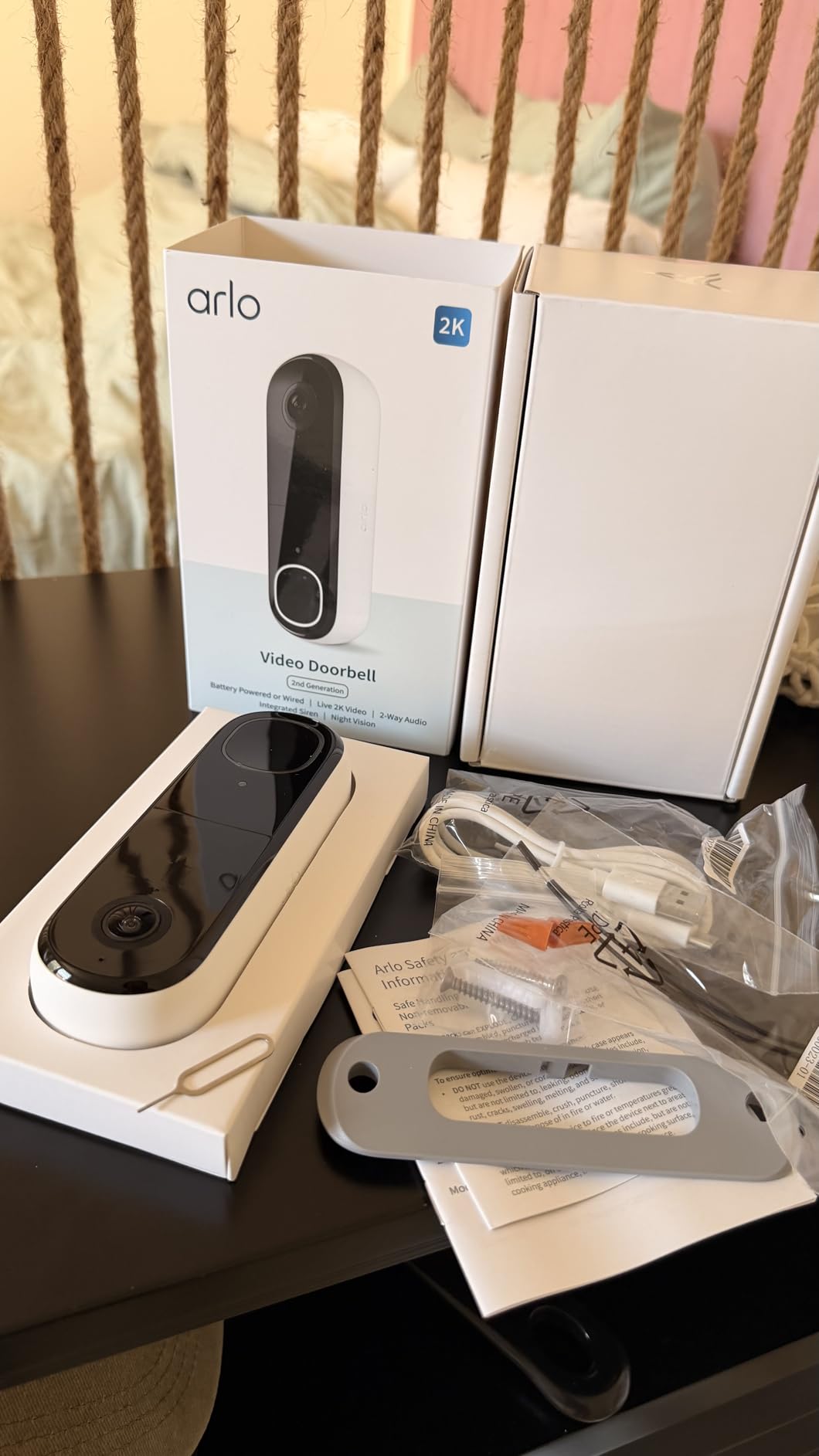 Arlo Video Doorbell 2K (2nd Gen, Latest Release), Wireless or Wired, Package Detection, Person & Vehicle Recognition, 1-Month Secure Plan, 2-Way Audio, Night Vision, Head to Toe Video View customer photo 2