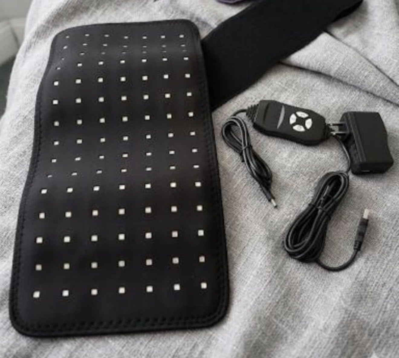 bonodave Red Light Therapy Pad for Body Back Knee Shoulder Hands Feet 660nm 850nm Home Use 3 Chips in 1 Infrared Wrap Belt Gift for Women Men (Corded) customer photo 2